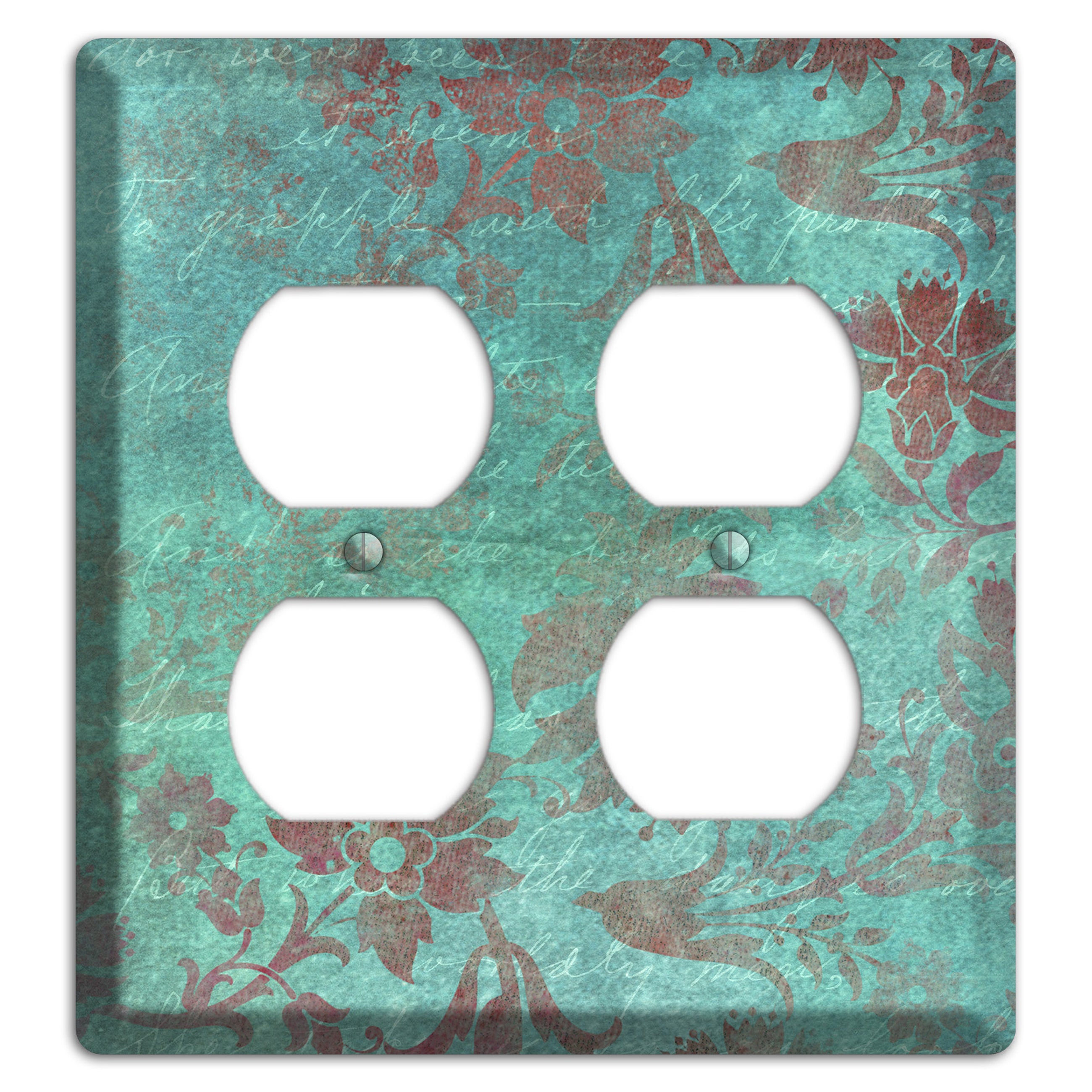 Sea Nymph Whimsical Damask 2 Duplex Wallplate