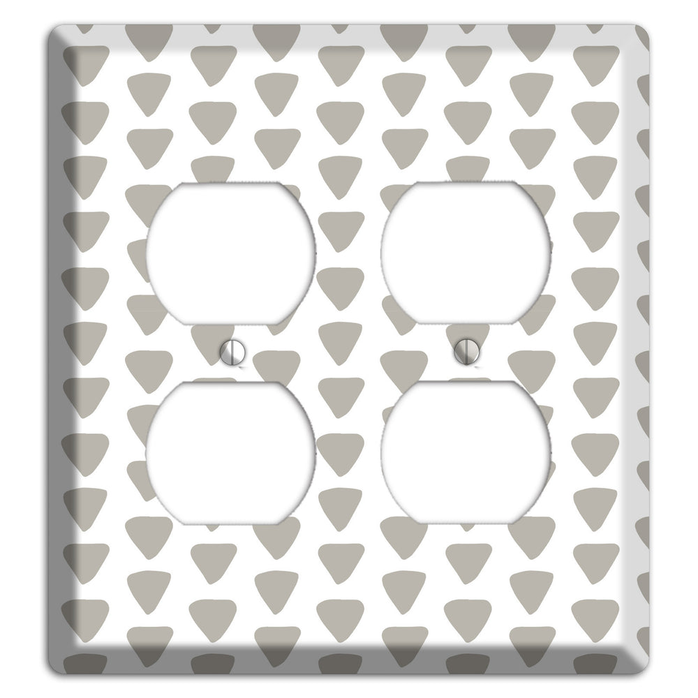 Simple Scandanavian Style R 2 Duplex Wallplate