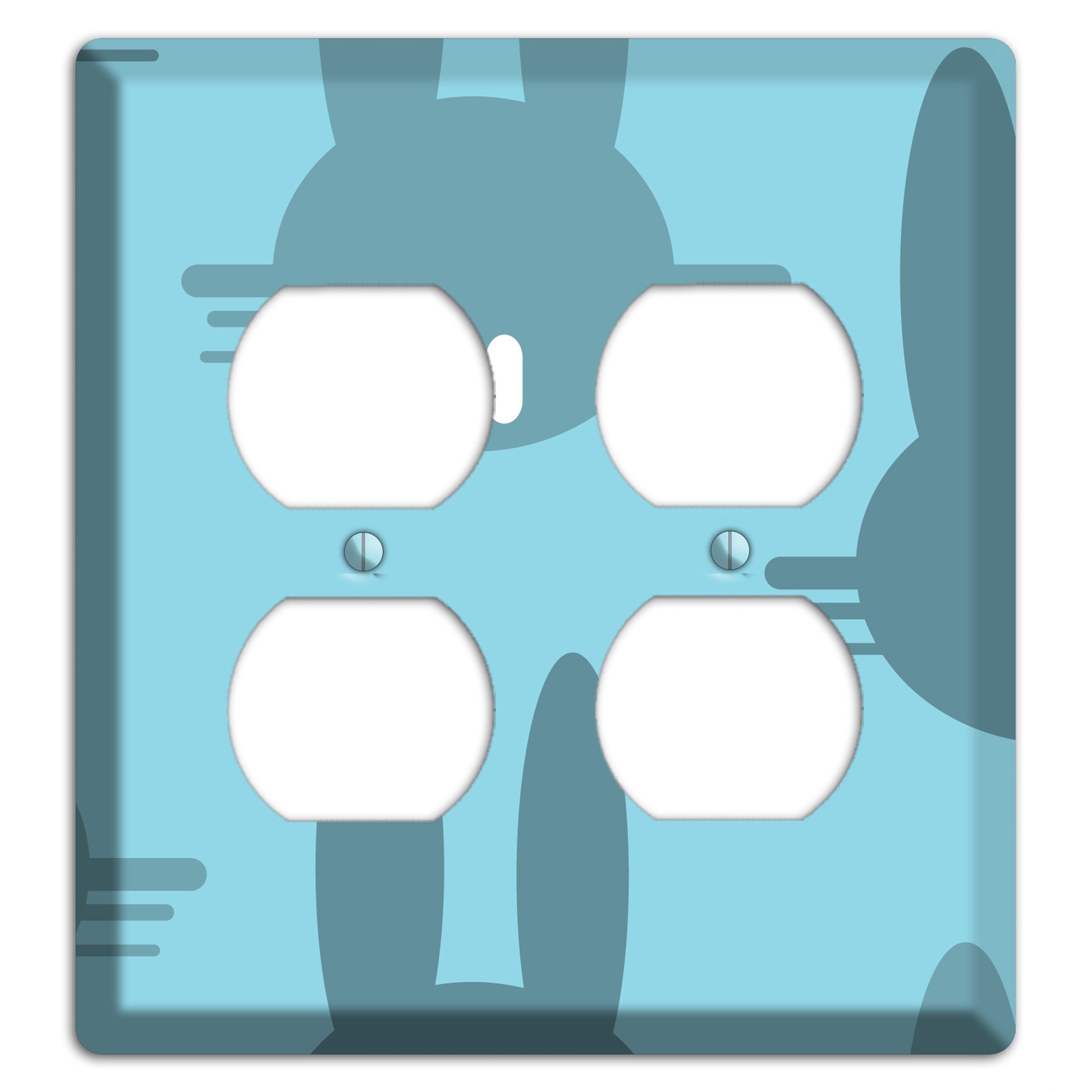 Blue Bunny 2 Duplex Wallplate