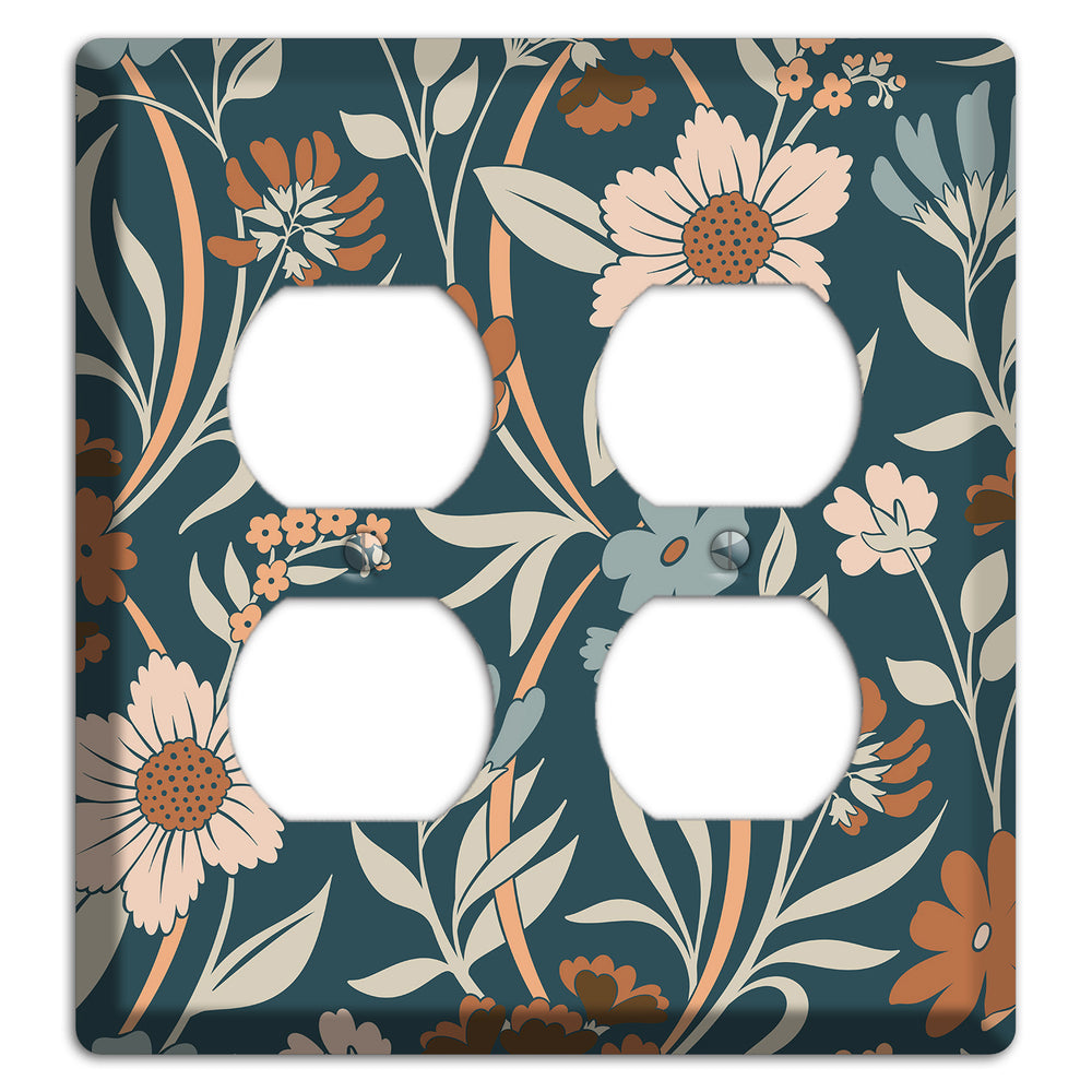 Summer Floral 1 2 Duplex Wallplate