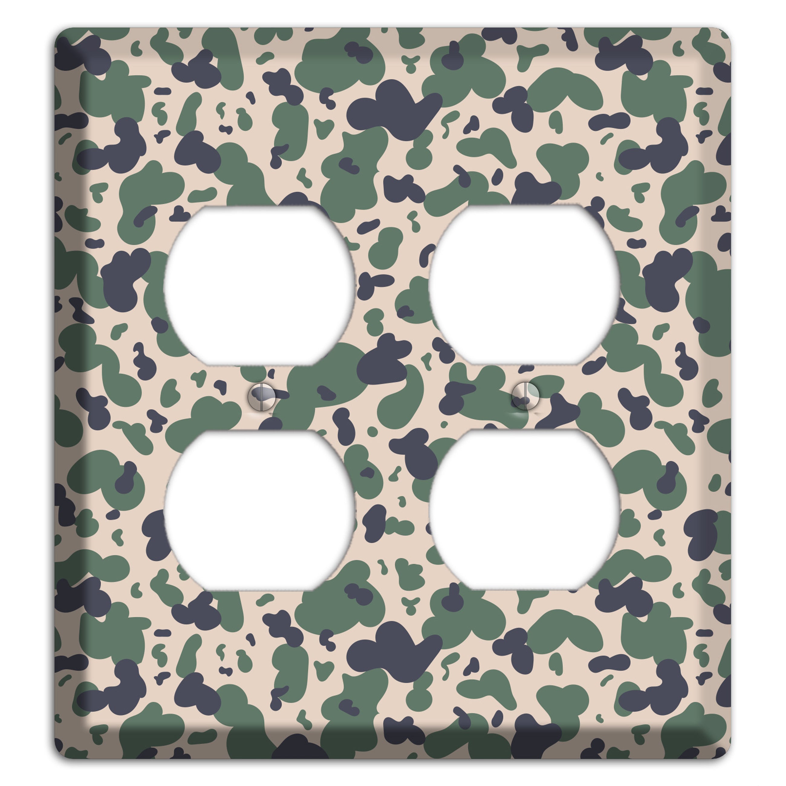 Afghanistan Blotch 2 Camo 2 Duplex Wallplate