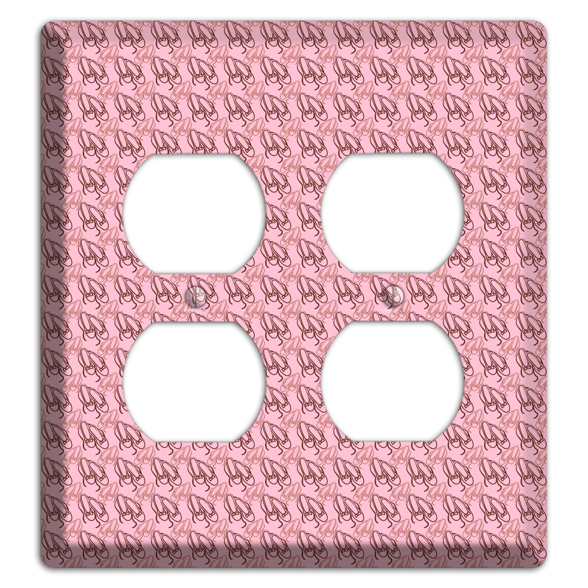 Pink Ballet Slippers 2 Duplex Wallplate