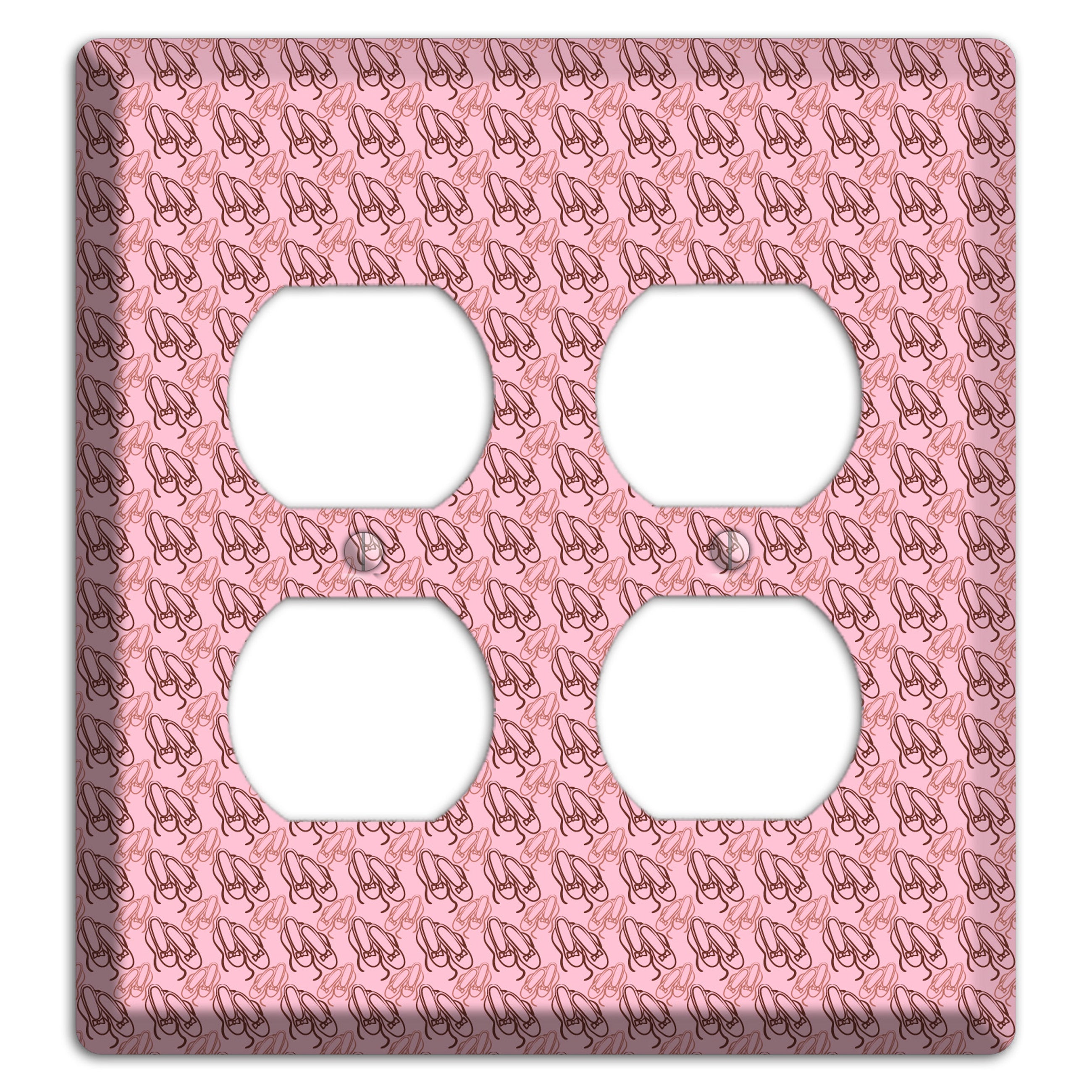 Pink Ballet Slippers 2 Duplex Wallplate