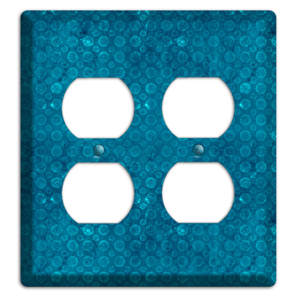 Turquoise Circles 2 Duplex Wallplate