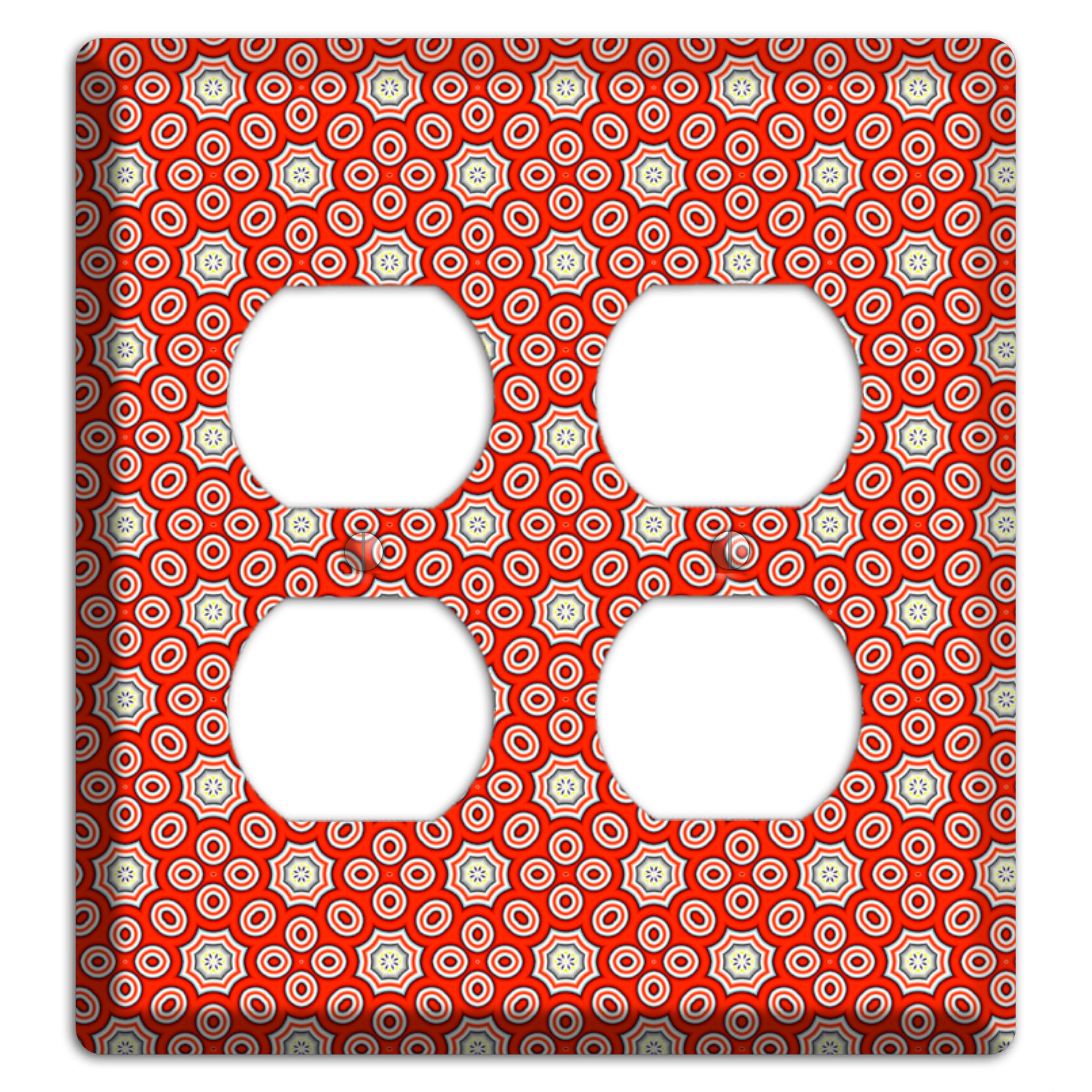Red Foulard 3 2 Duplex Wallplate