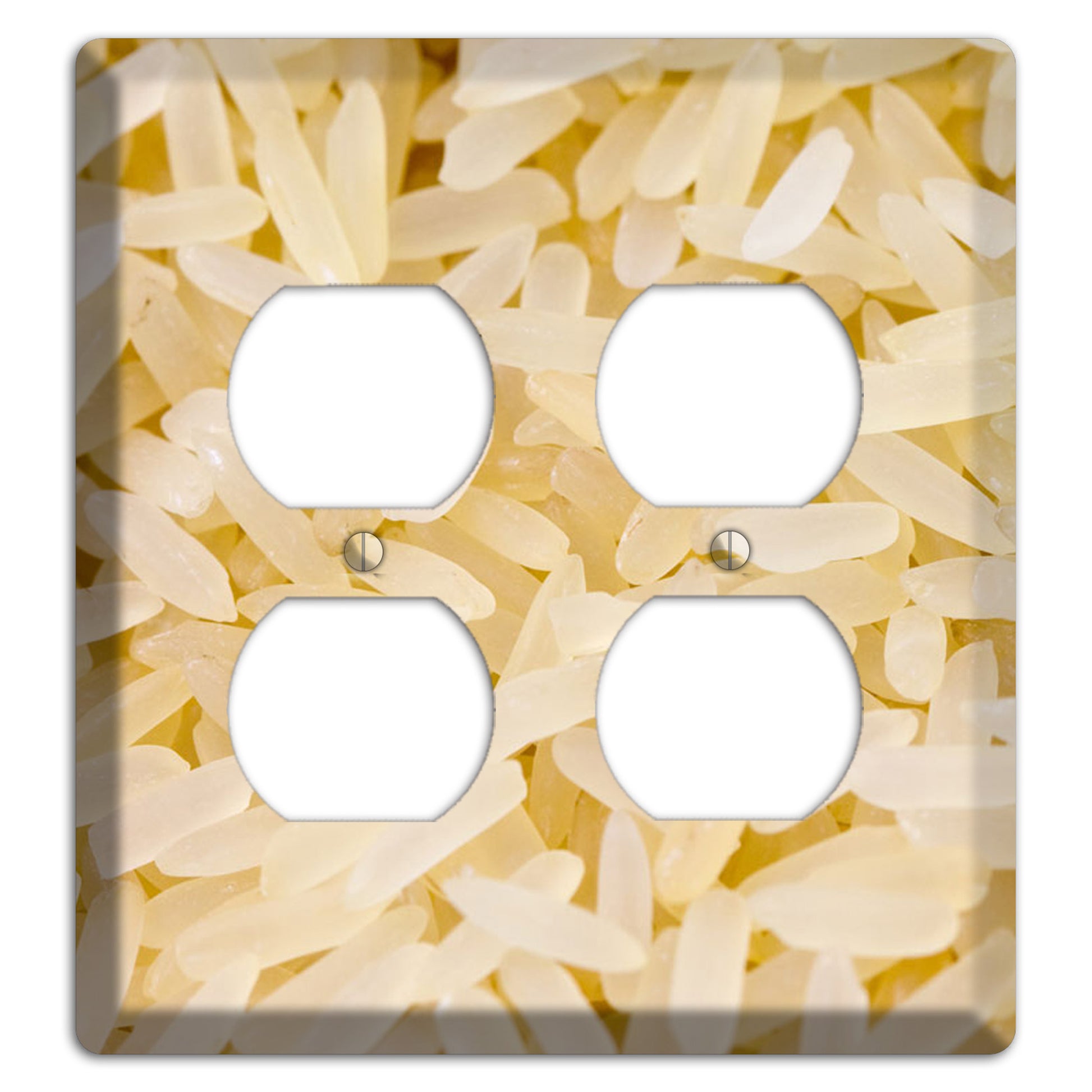 Rice 2 Duplex Wallplate