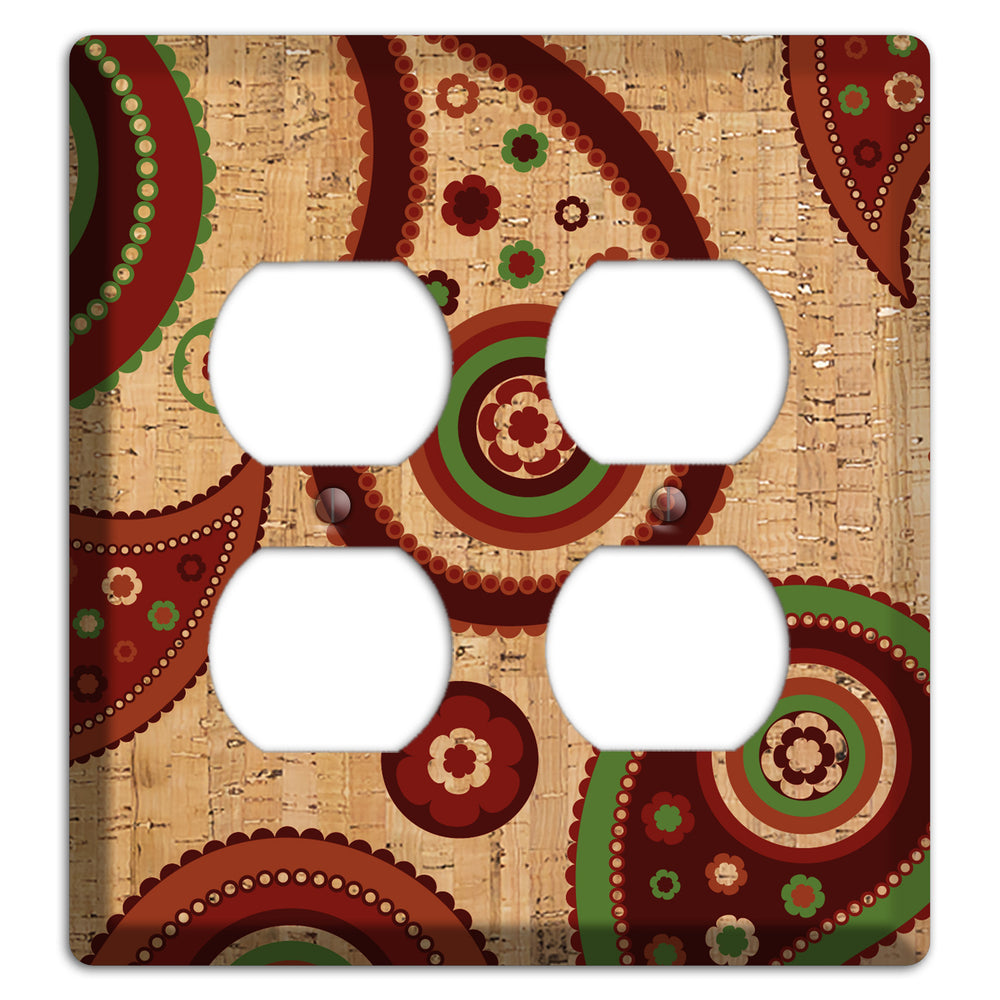 Paisley Cork 2 Duplex Wallplate