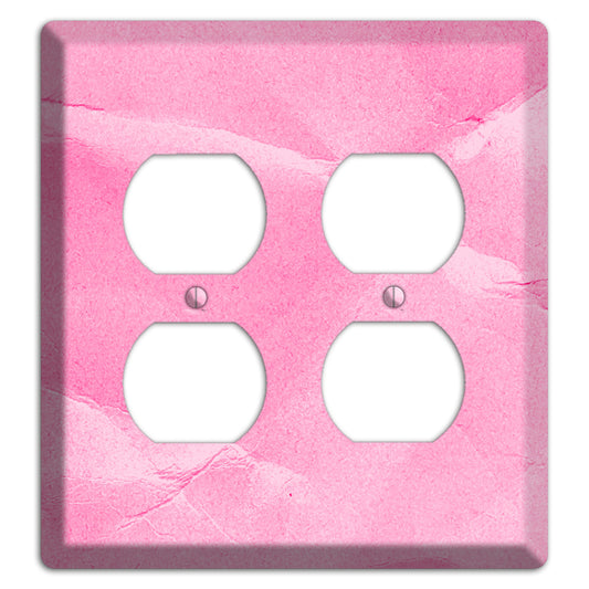 Carnation Pink Texture 2 Duplex Wallplate