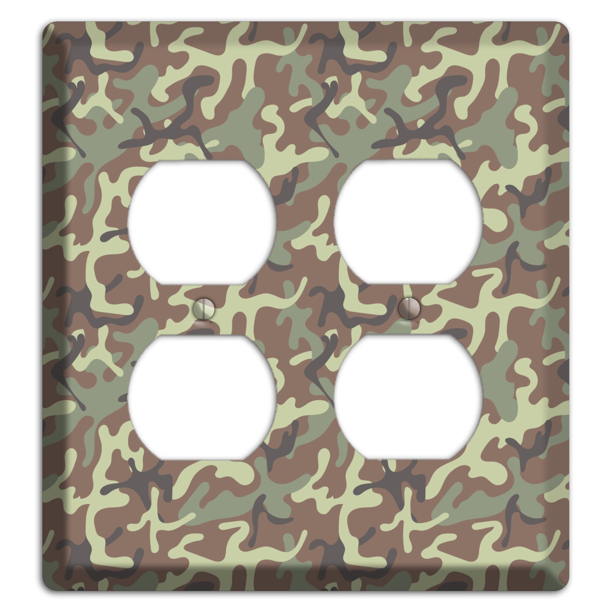 Jungle 1948 Camo 2 Duplex Wallplate