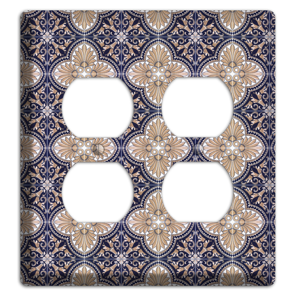 Tavira Tiles 4 2 Duplex Wallplate