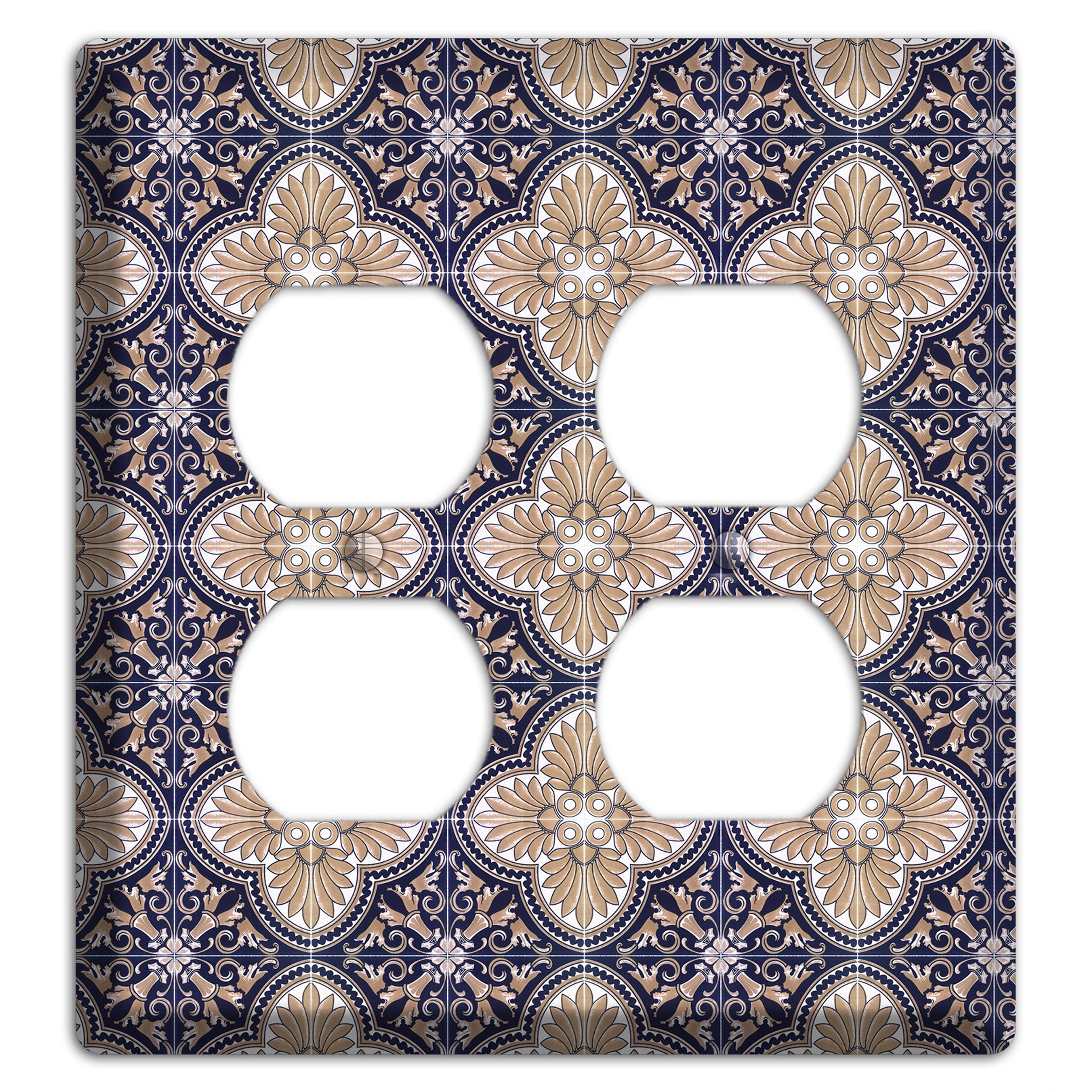 Tavira Tiles 4 2 Duplex Wallplate