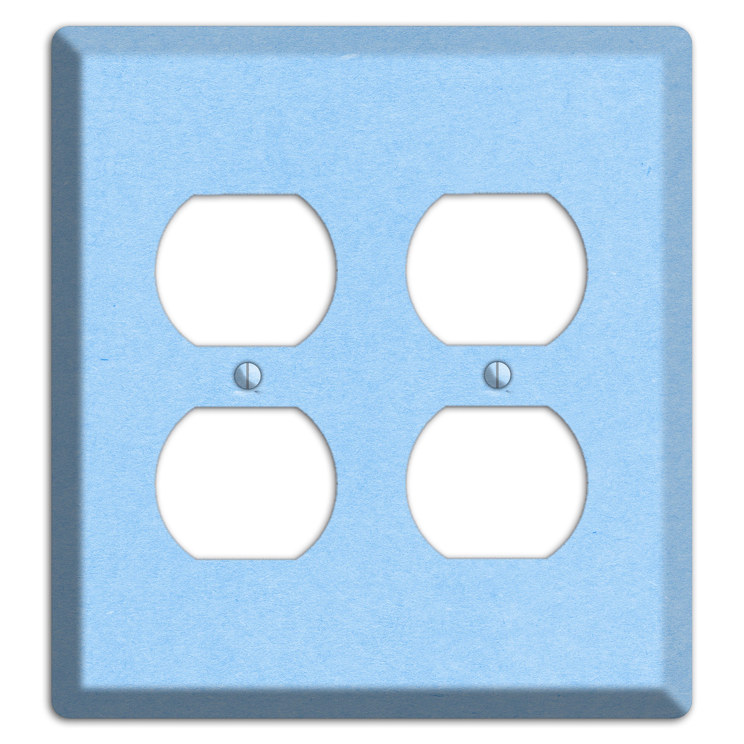 Light Sky Blue Kraft 2 Duplex Wallplate