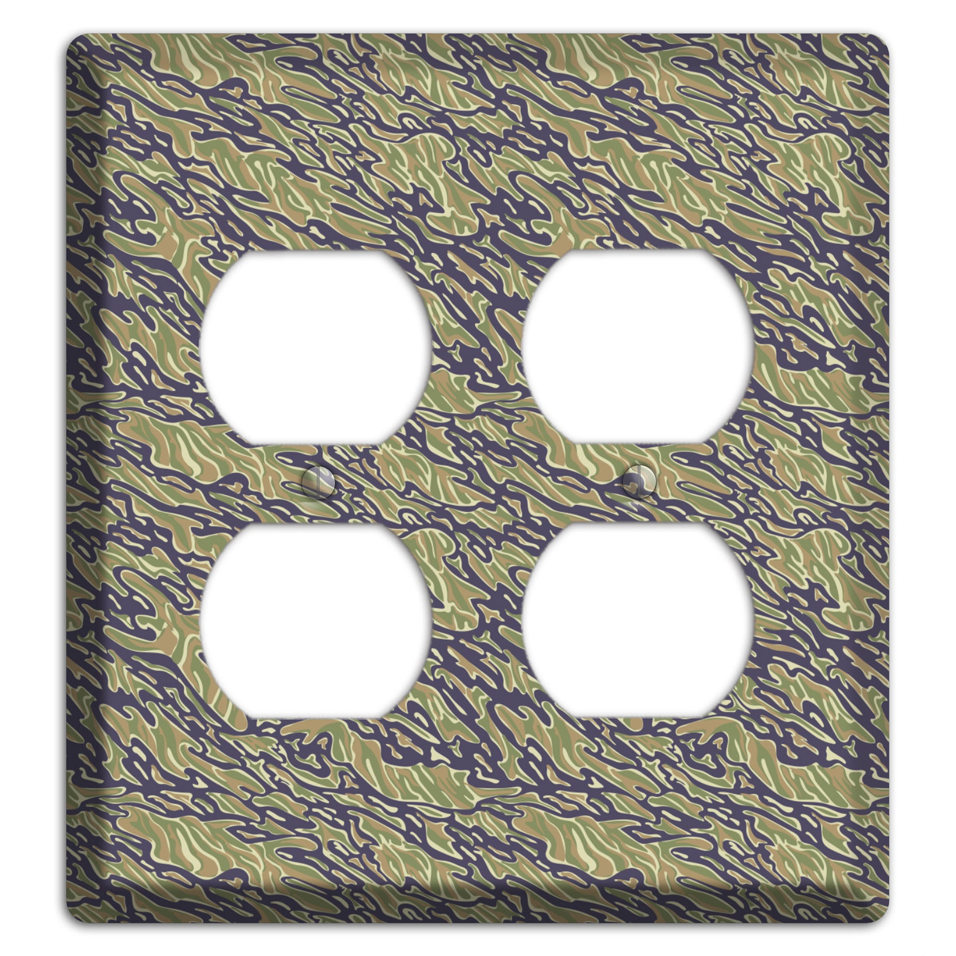 Vietnam Tiger 2 Camo 2 Duplex Wallplate