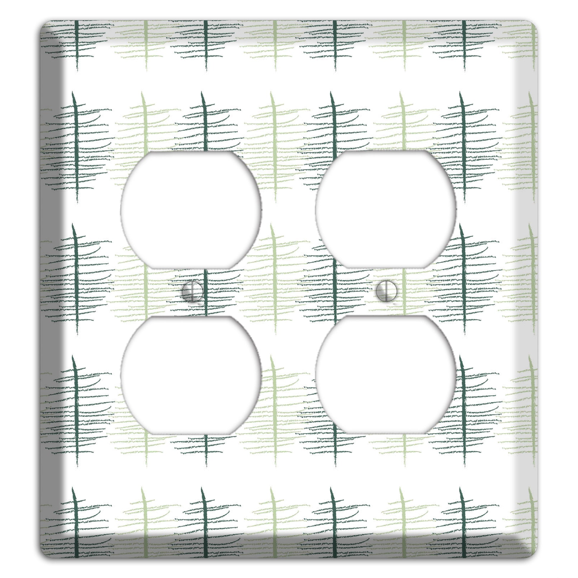 Leaves Style B 2 Duplex Wallplate