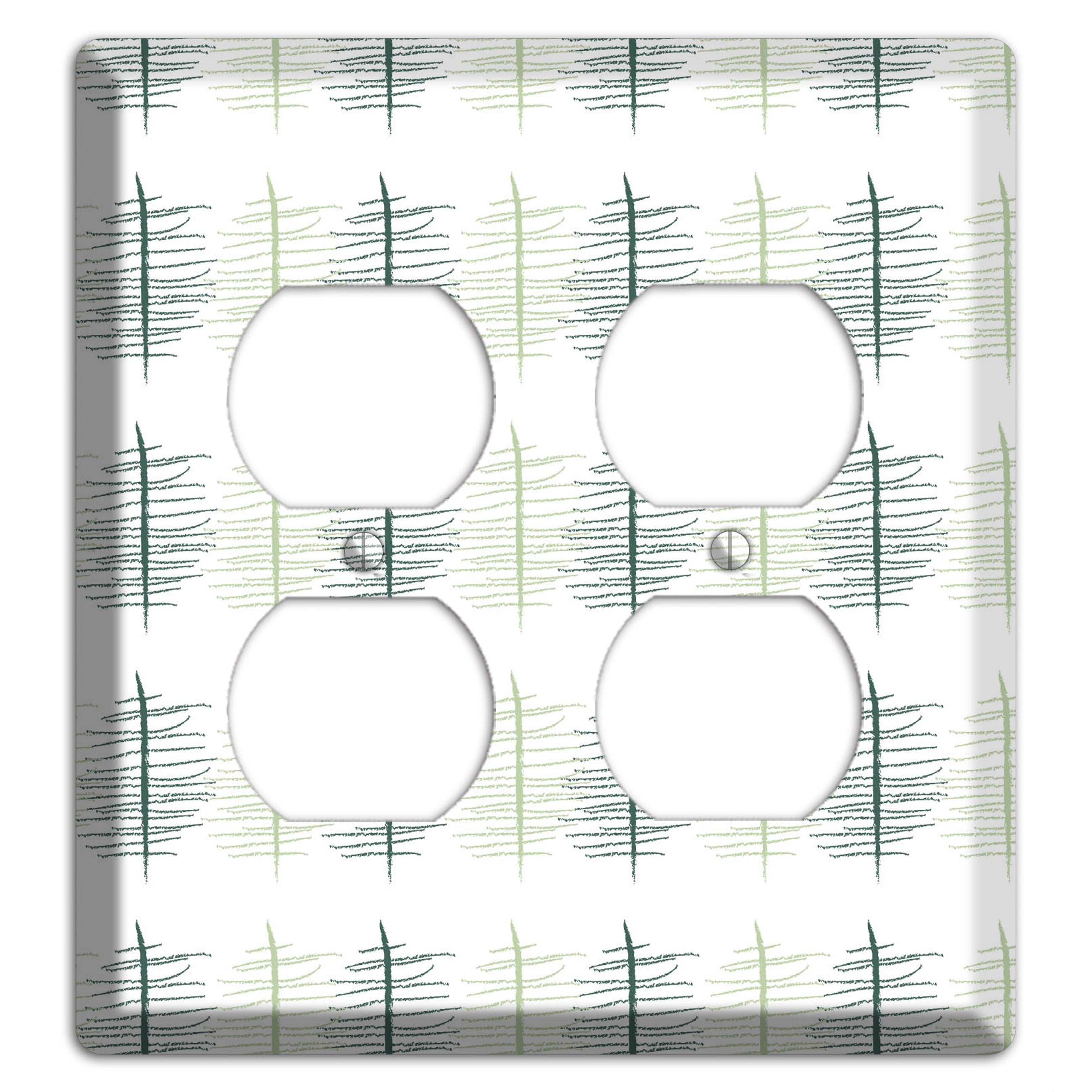 Leaves Style B 2 Duplex Wallplate