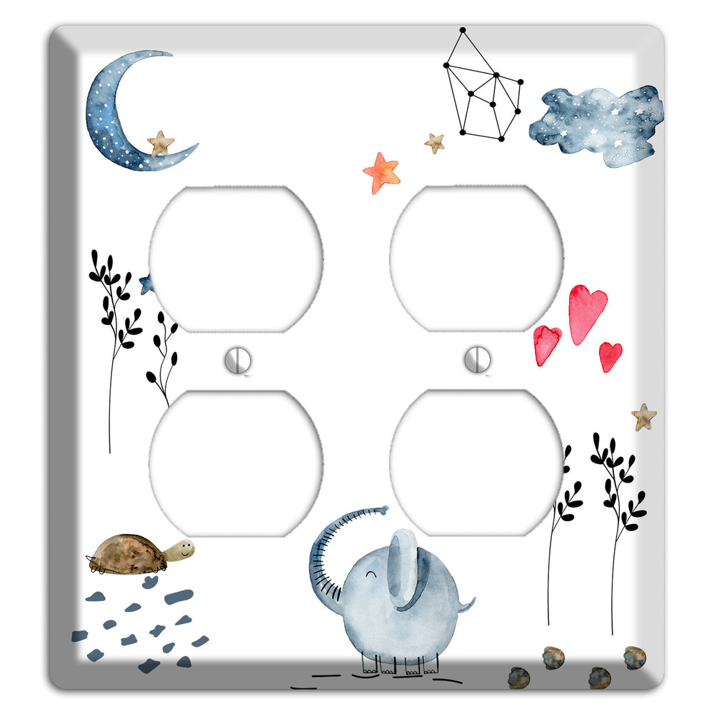 Elephant 2 Duplex Wallplate