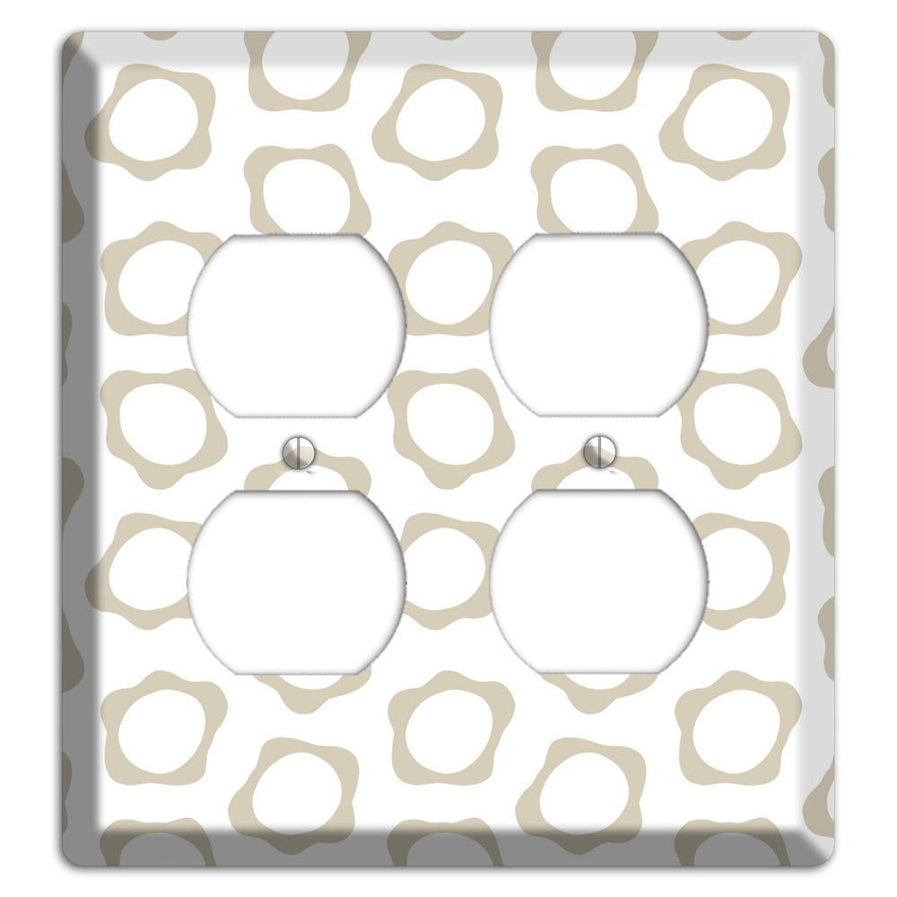 Simple Scandanavian Style X 2 Duplex Wallplate