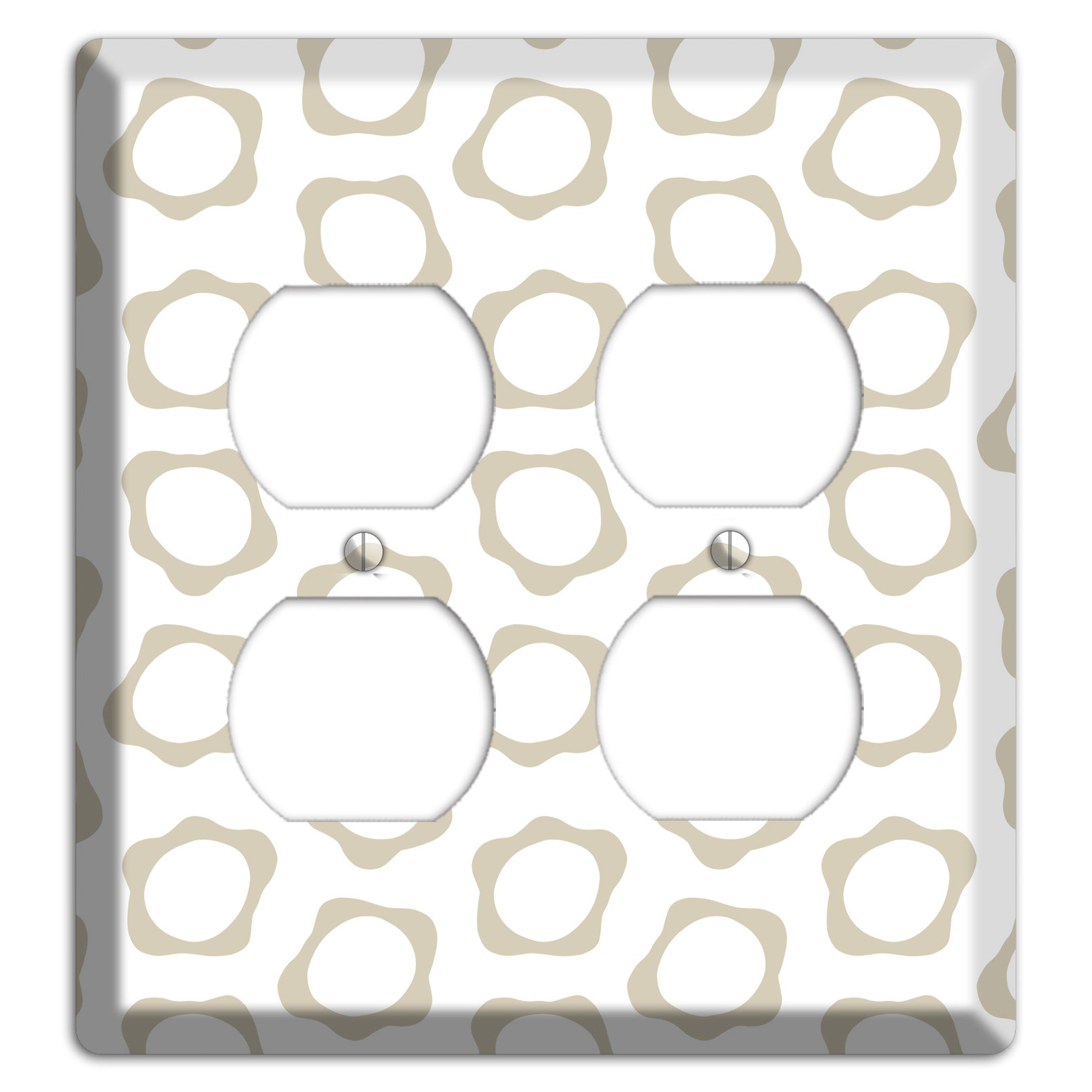 Simple Scandanavian Style X 2 Duplex Wallplate