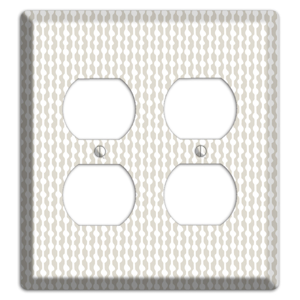 Simple Scandanavian Style C 2 Duplex Wallplate