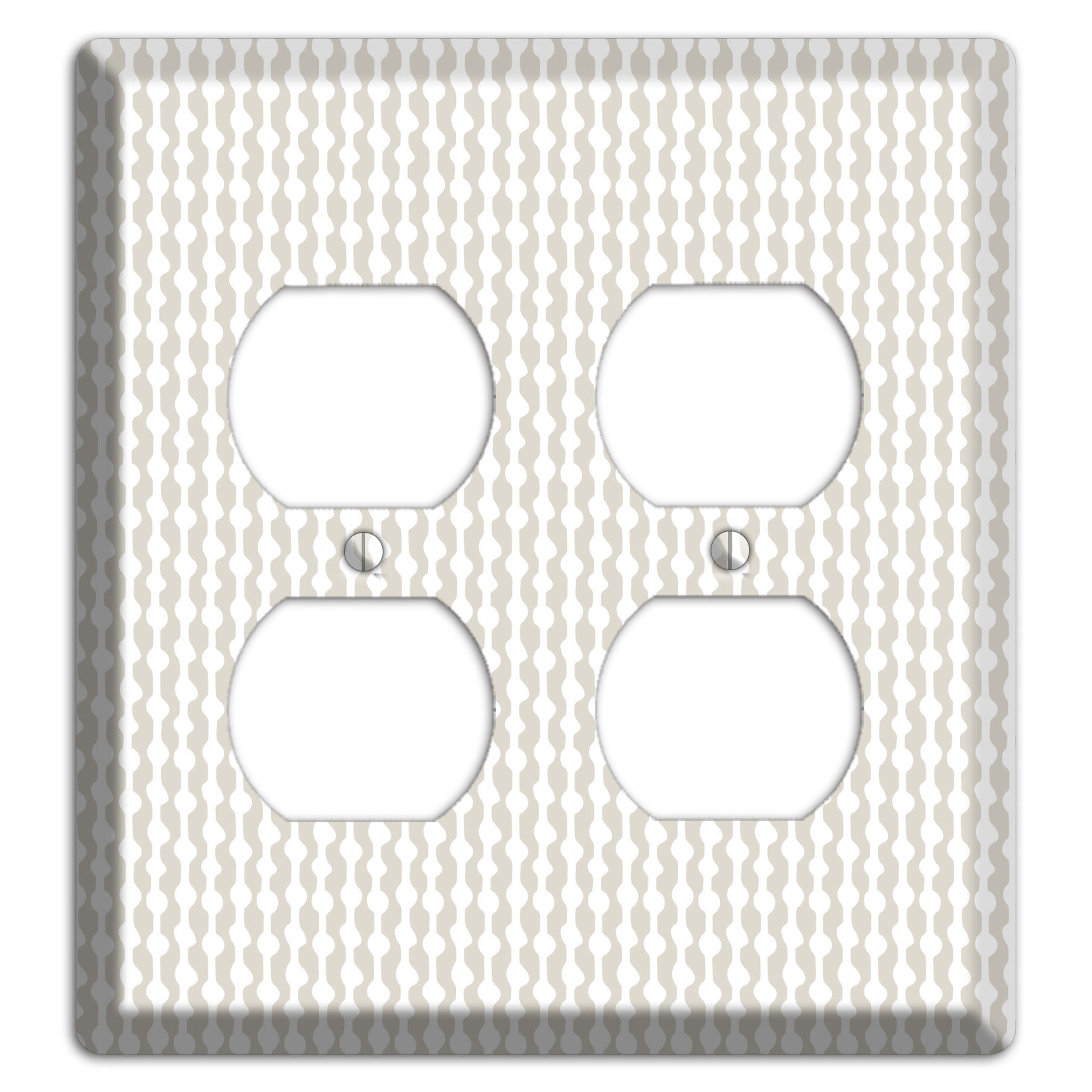 Simple Scandanavian Style C 2 Duplex Wallplate