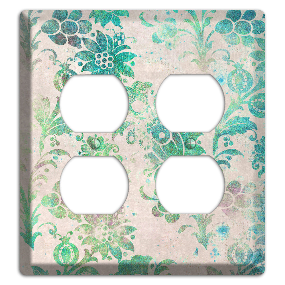 Acapulco Whimsical Damask 2 Duplex Wallplate