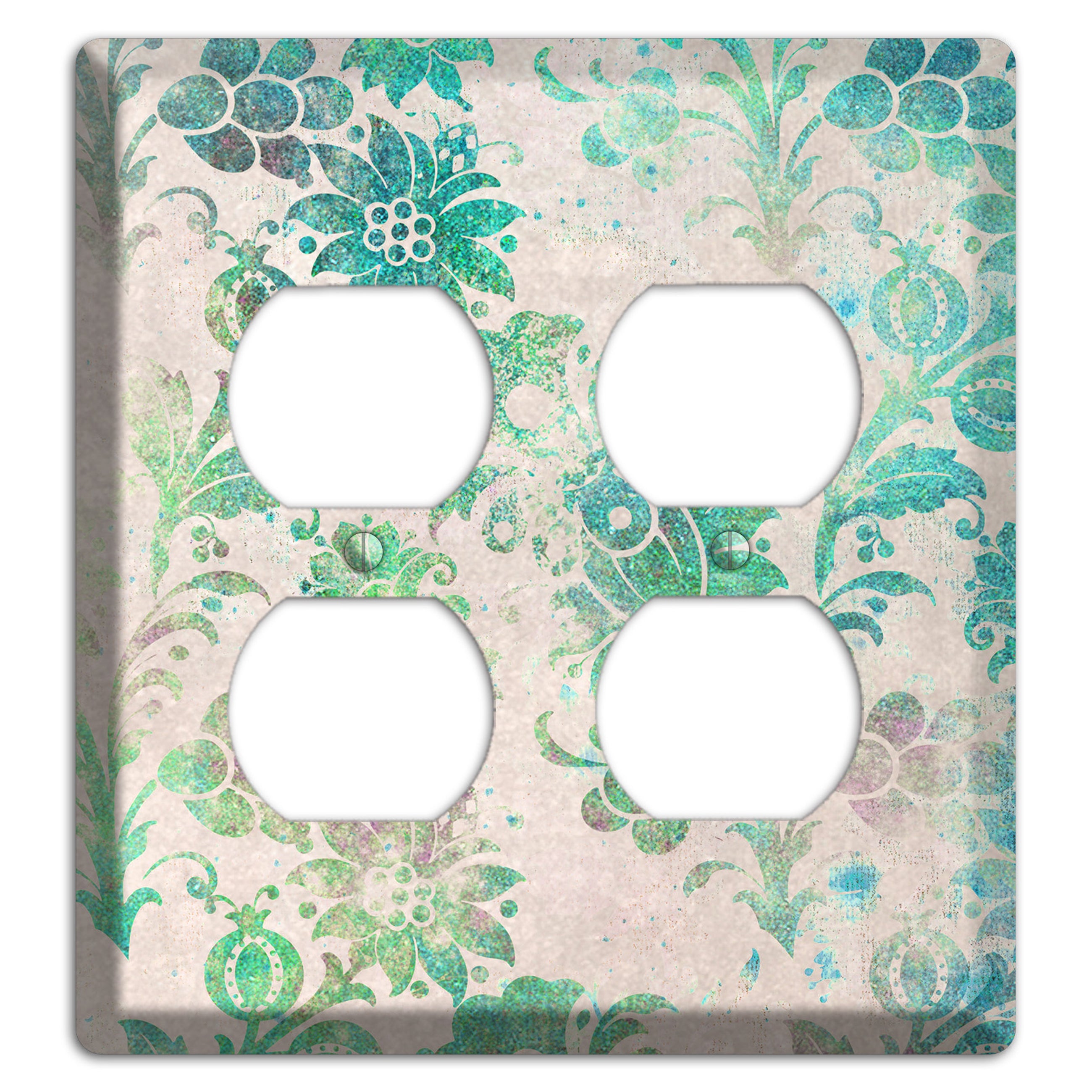 Acapulco Whimsical Damask 2 Duplex Wallplate