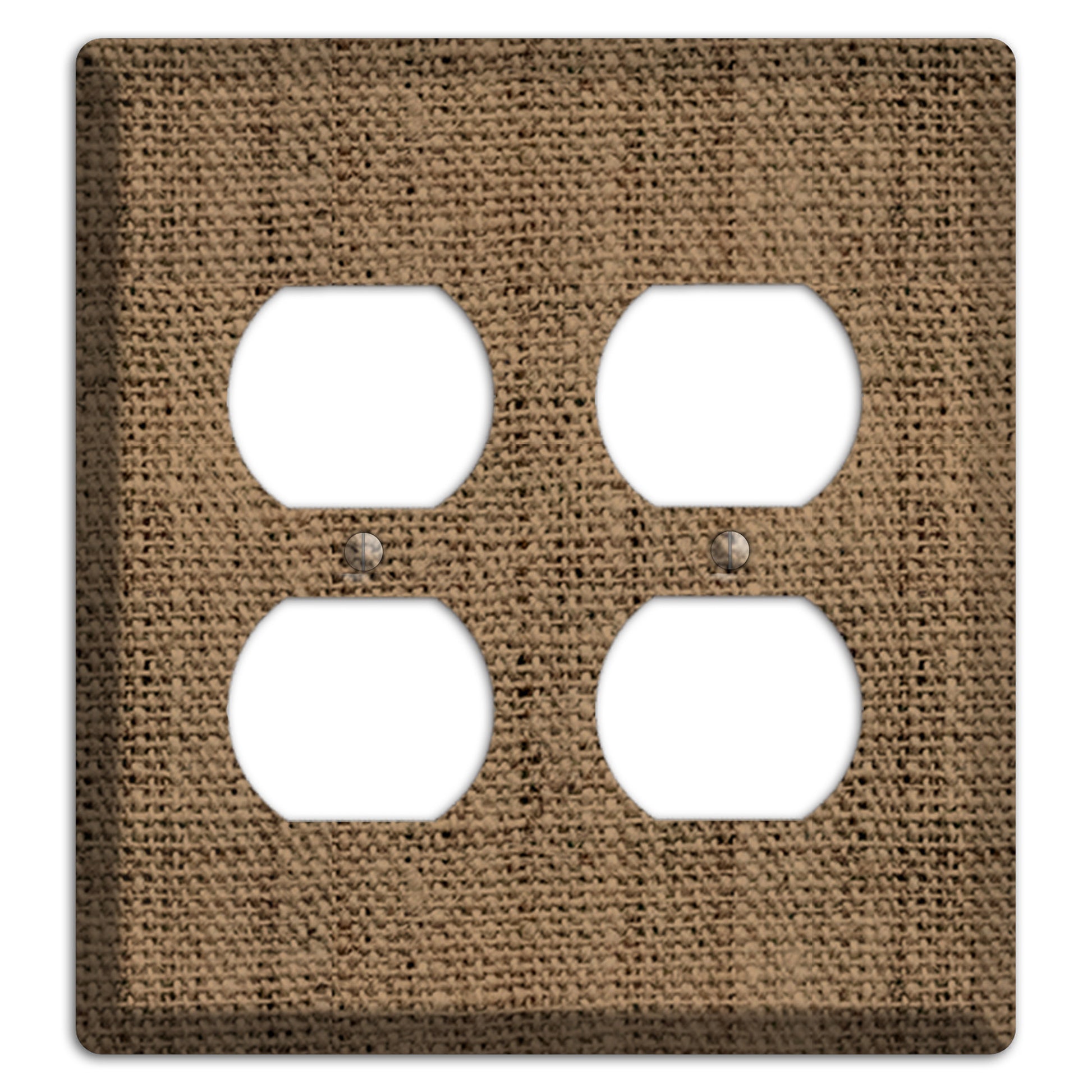 Shadow Burlap 2 Duplex Wallplate