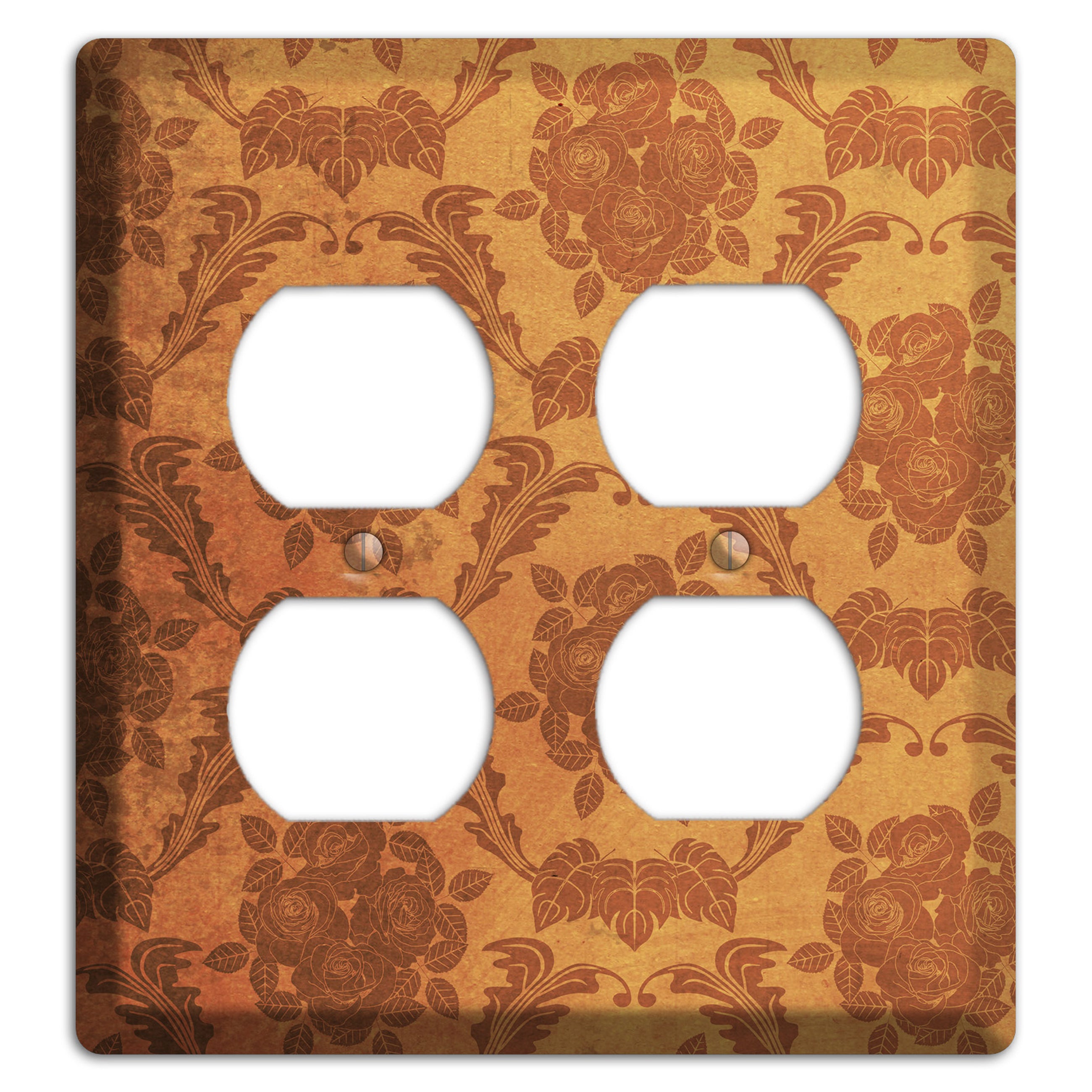 Cape Pallisar Vintage Rose Damask 2 Duplex Wallplate
