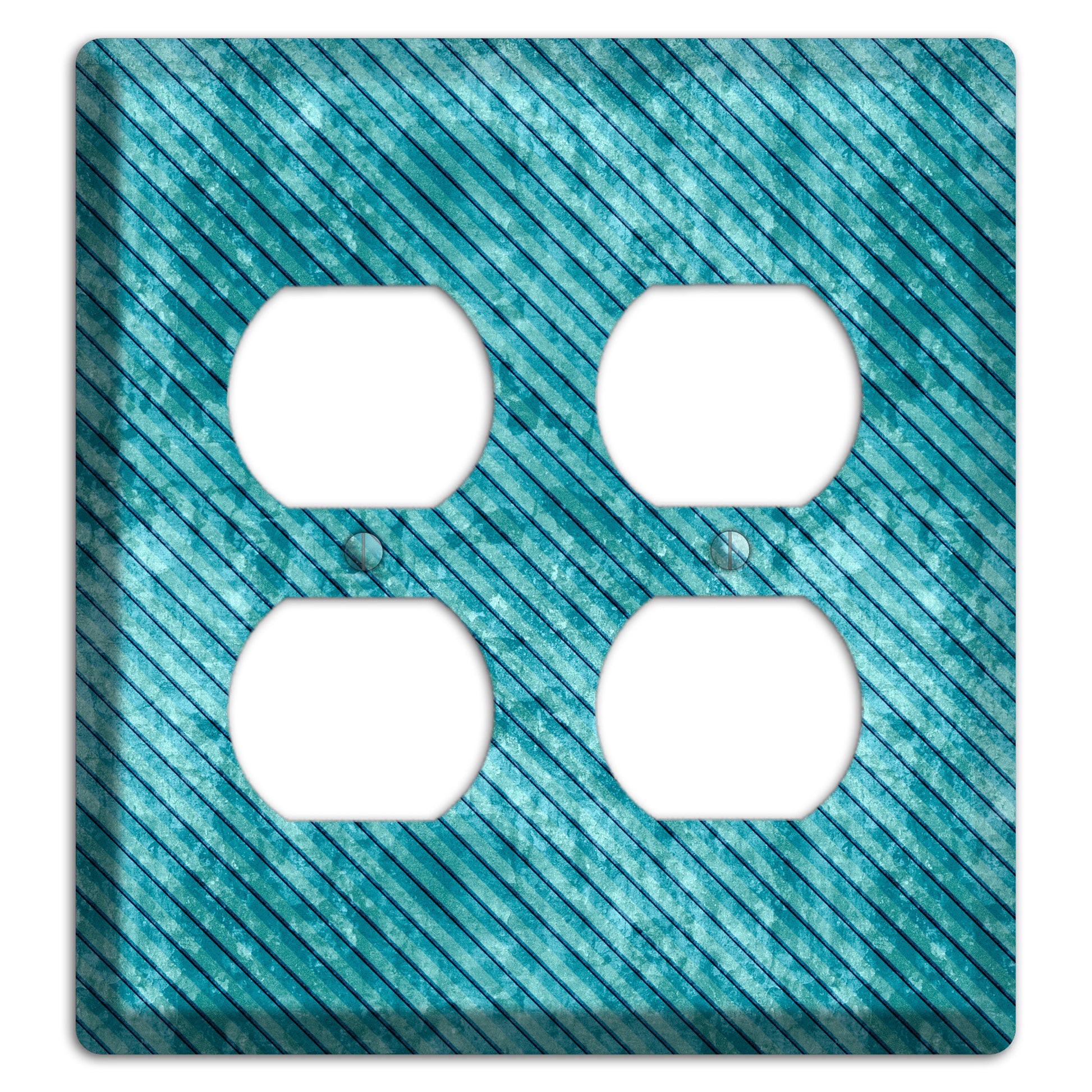 Turquoise Denim 2 Duplex Wallplate