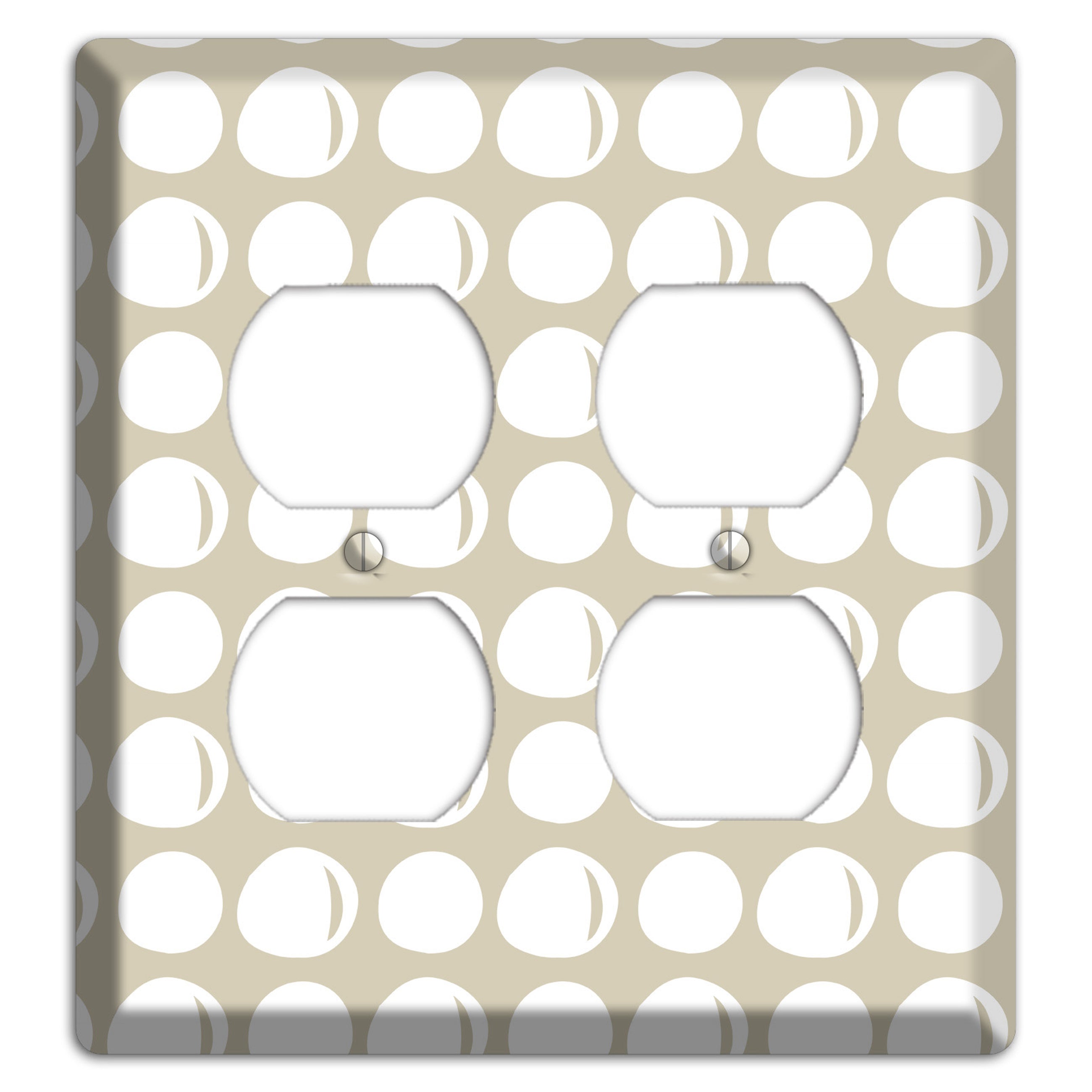 Simple Scandanavian Style KK 2 Duplex Wallplate