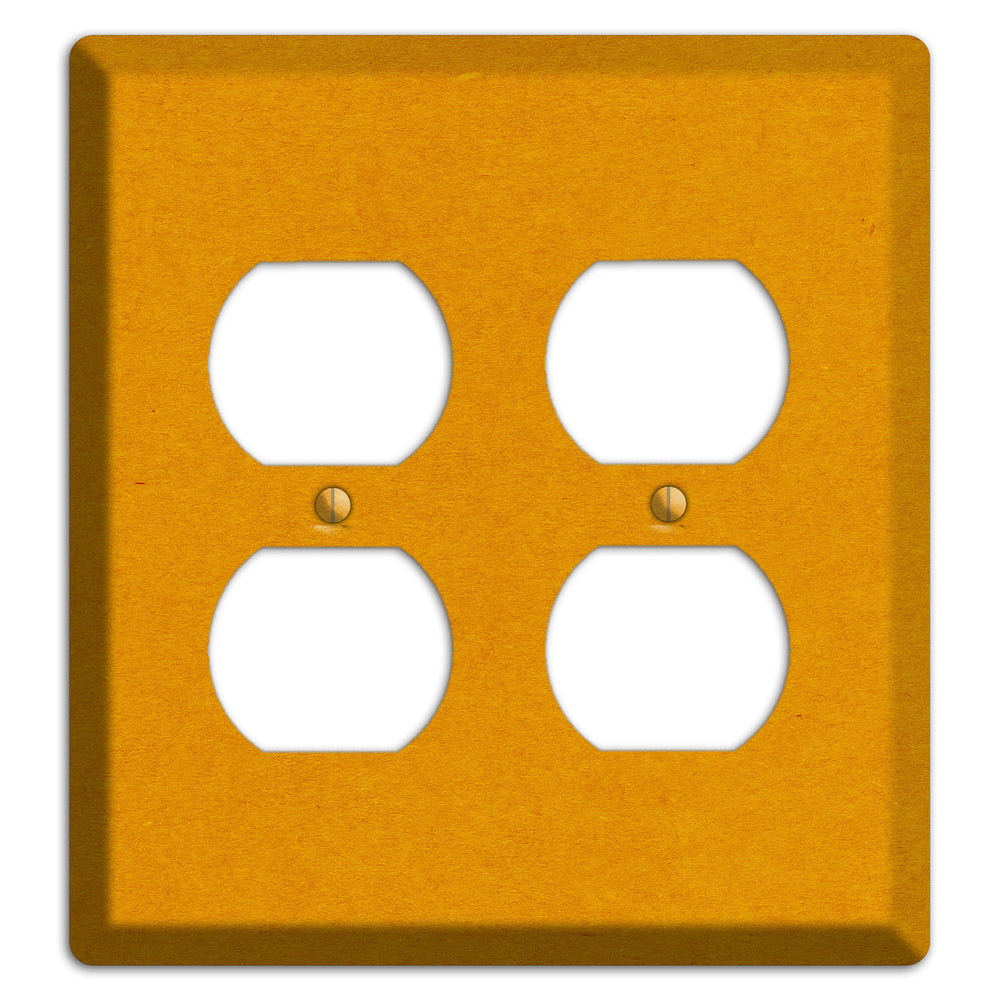 Tangerine Kraft 2 Duplex Wallplate