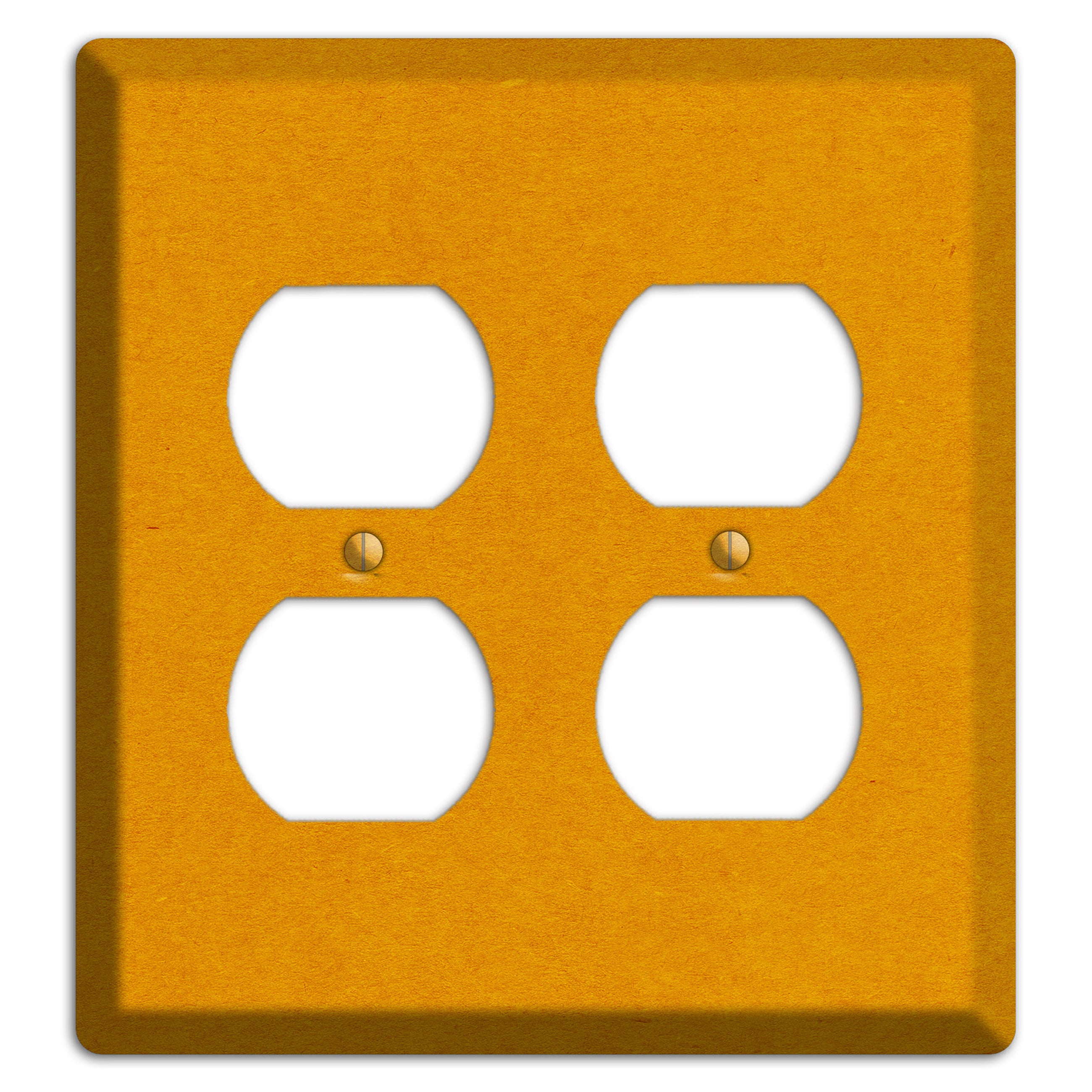 Tangerine Kraft 2 Duplex Wallplate