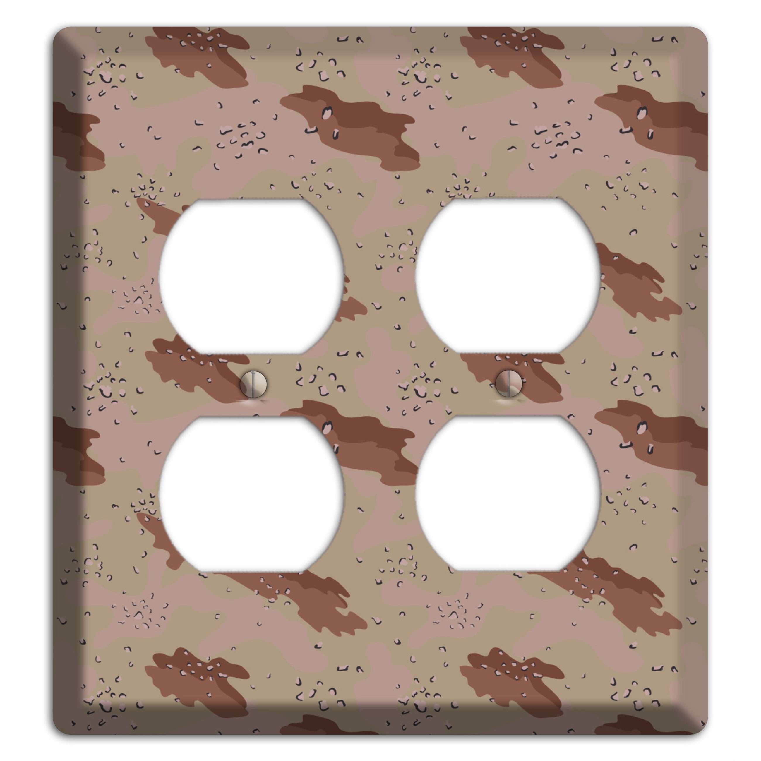 Chocolate Chip Camo 2 Duplex Wallplate