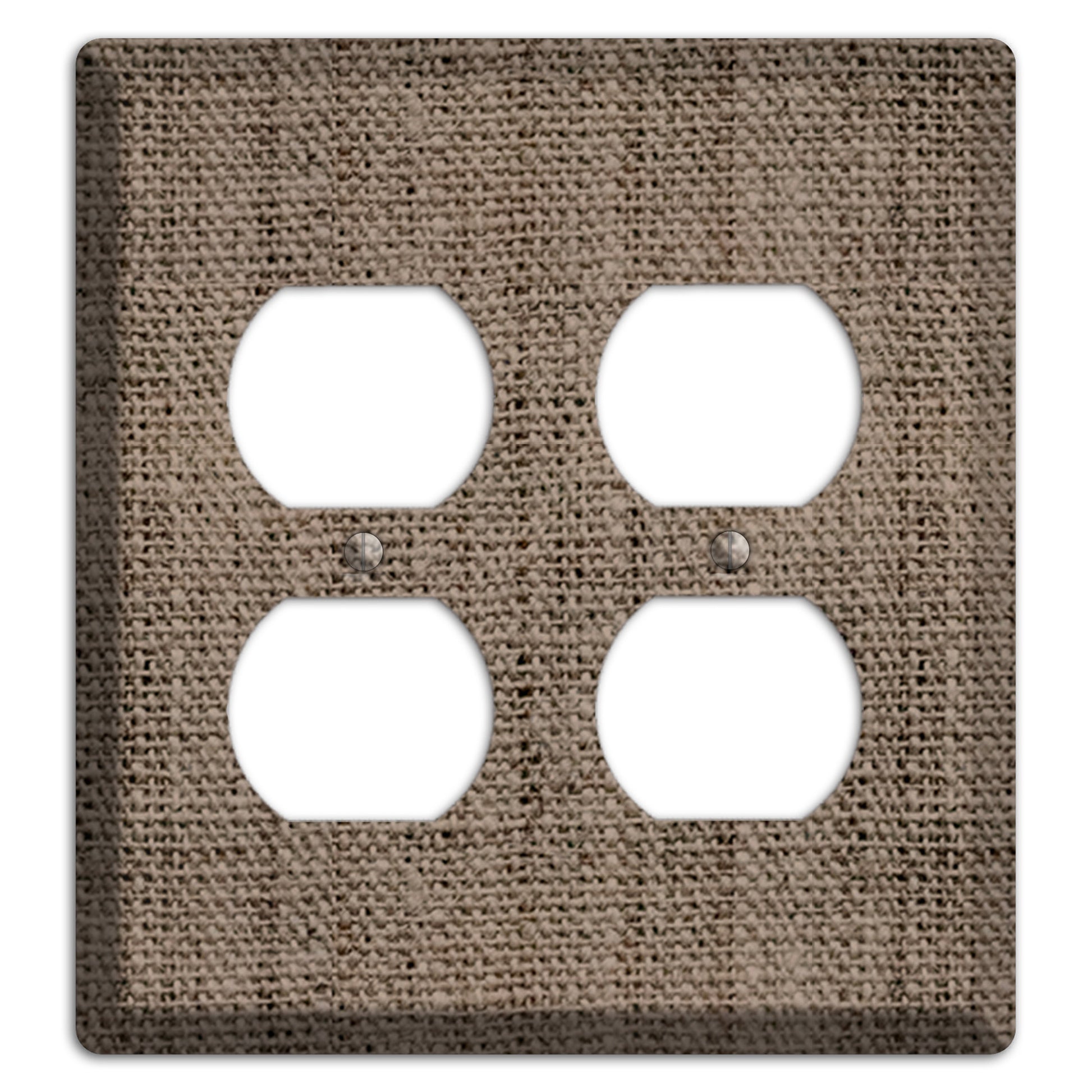 Coffee Burlap 2 Duplex Wallplate