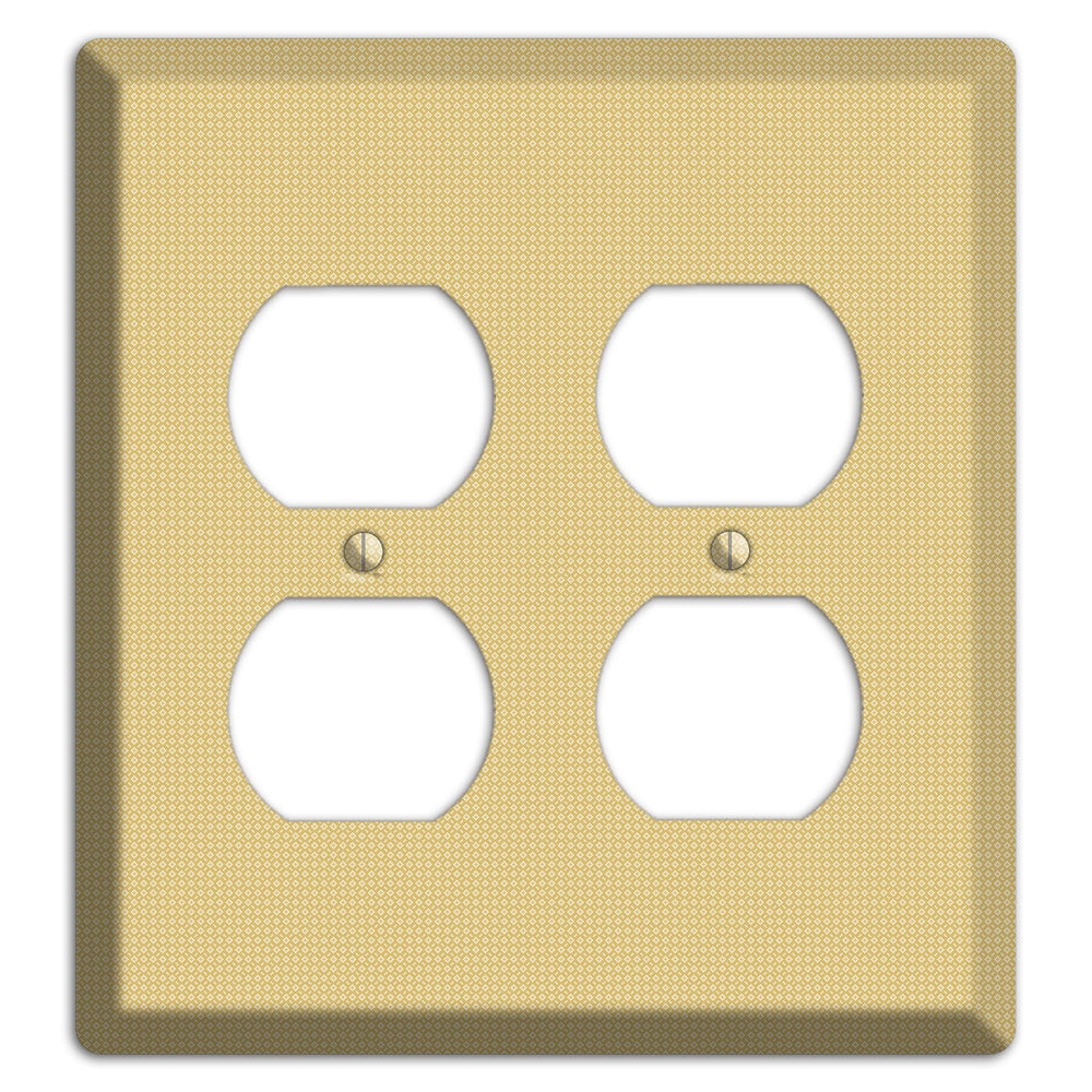 Khaki Weave 2 Duplex Wallplate