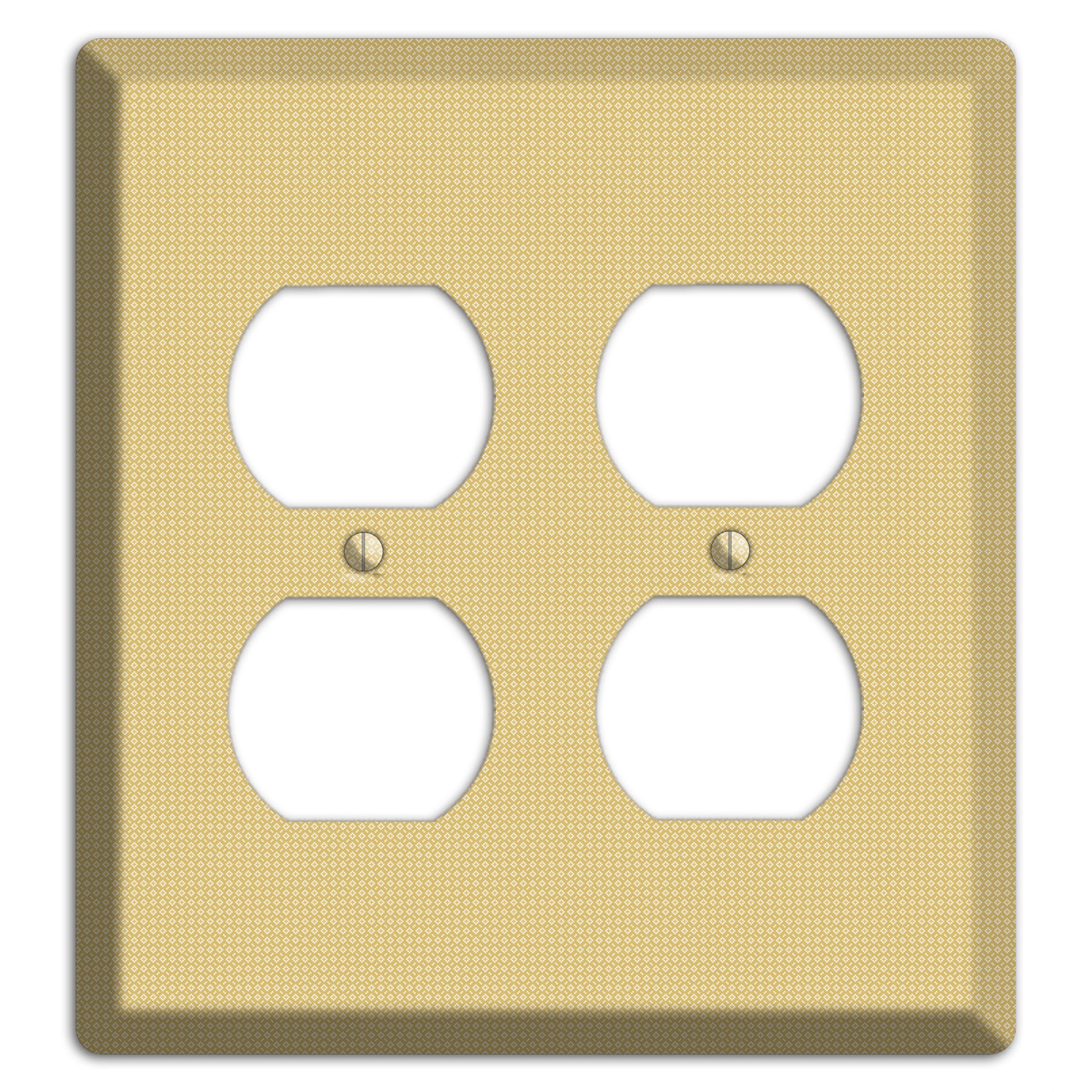 Khaki Weave 2 Duplex Wallplate
