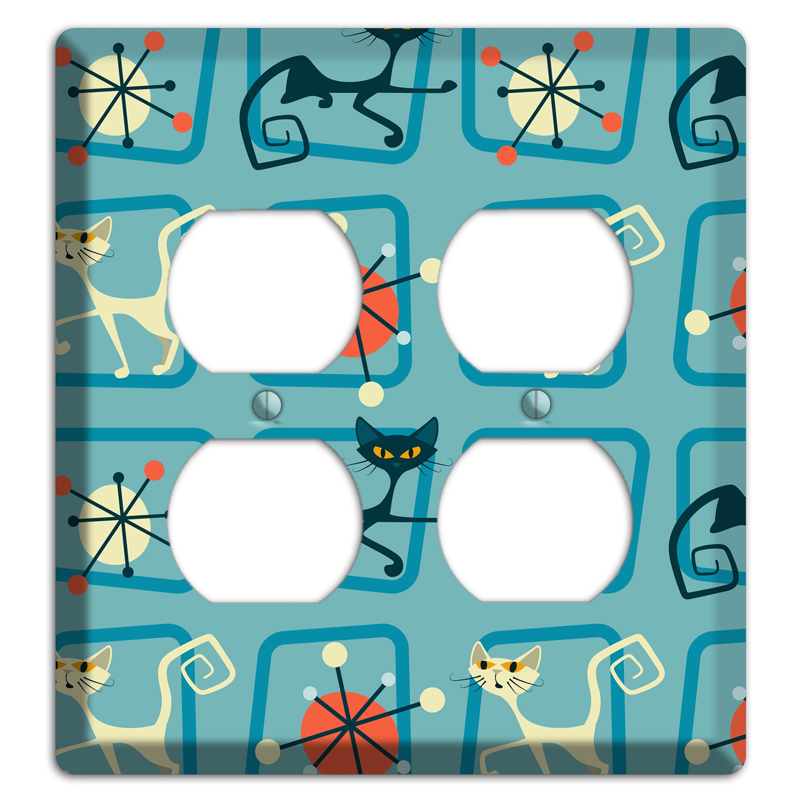 Relaxing Kitties 2 Duplex Wallplate