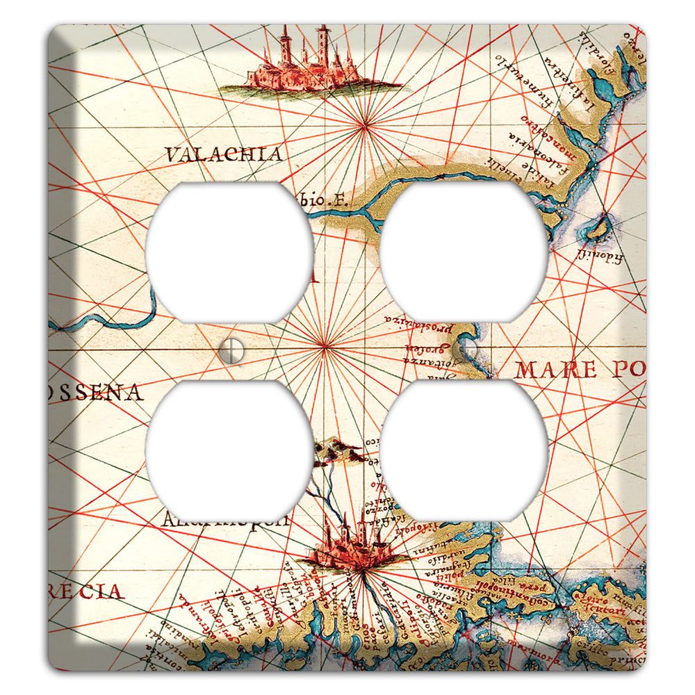 Map of Bulgaria 2 Duplex Wallplate