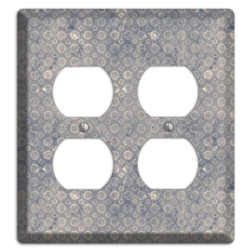 Grey Circles 2 Duplex Wallplate