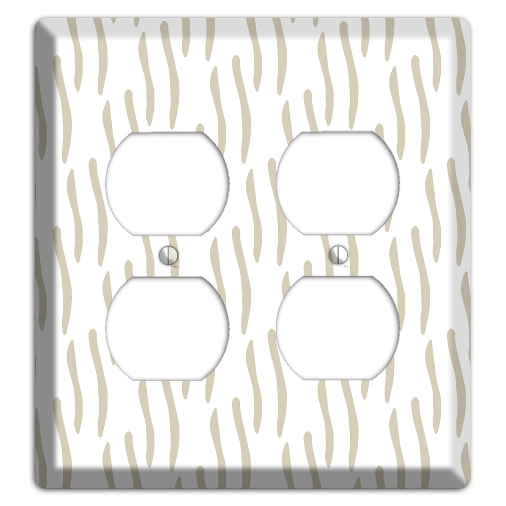 Simple Scandanavian Style J 2 Duplex Wallplate