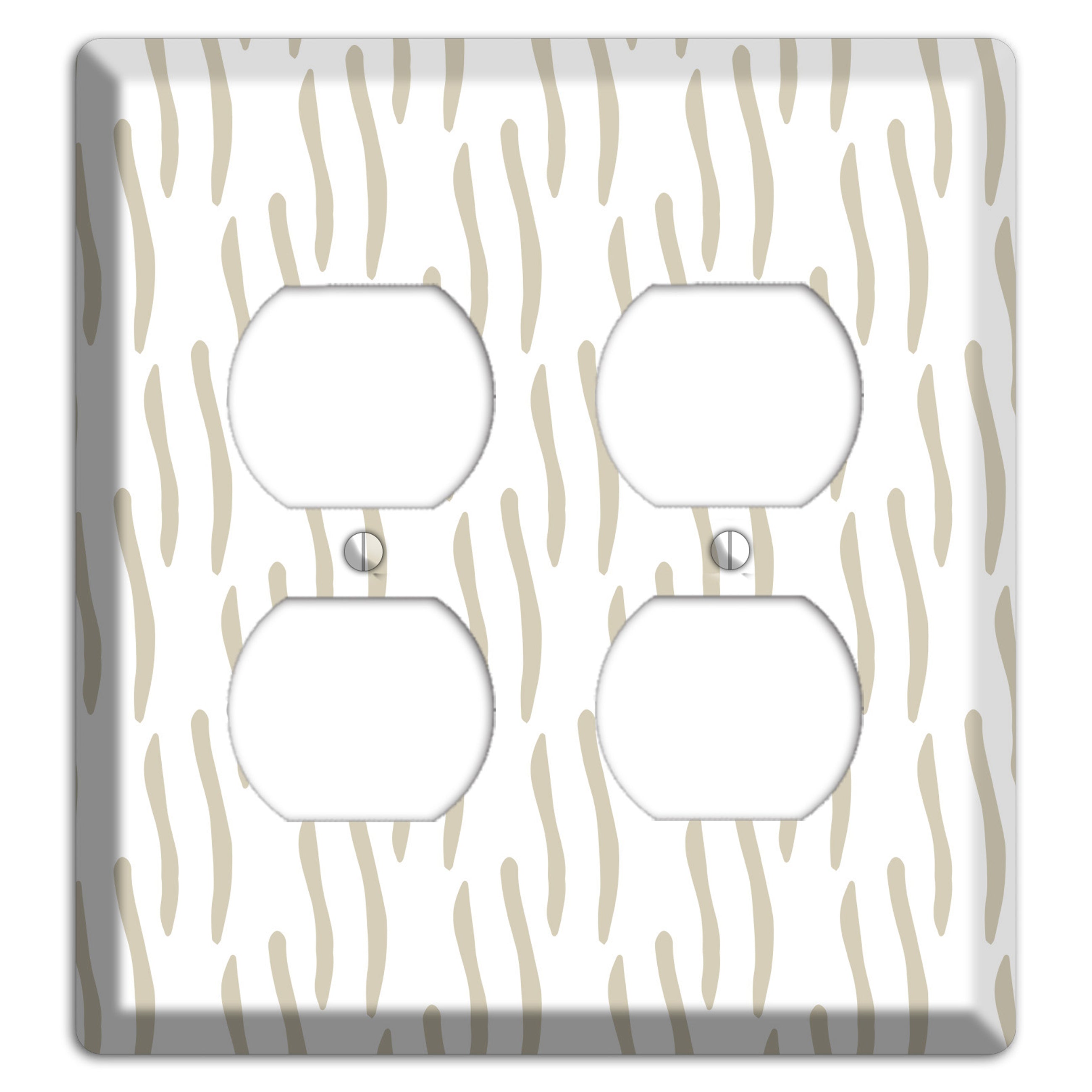 Simple Scandanavian Style J 2 Duplex Wallplate