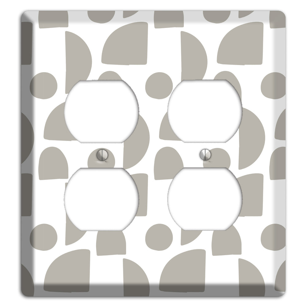 Simple Scandanavian Style L 2 Duplex Wallplate