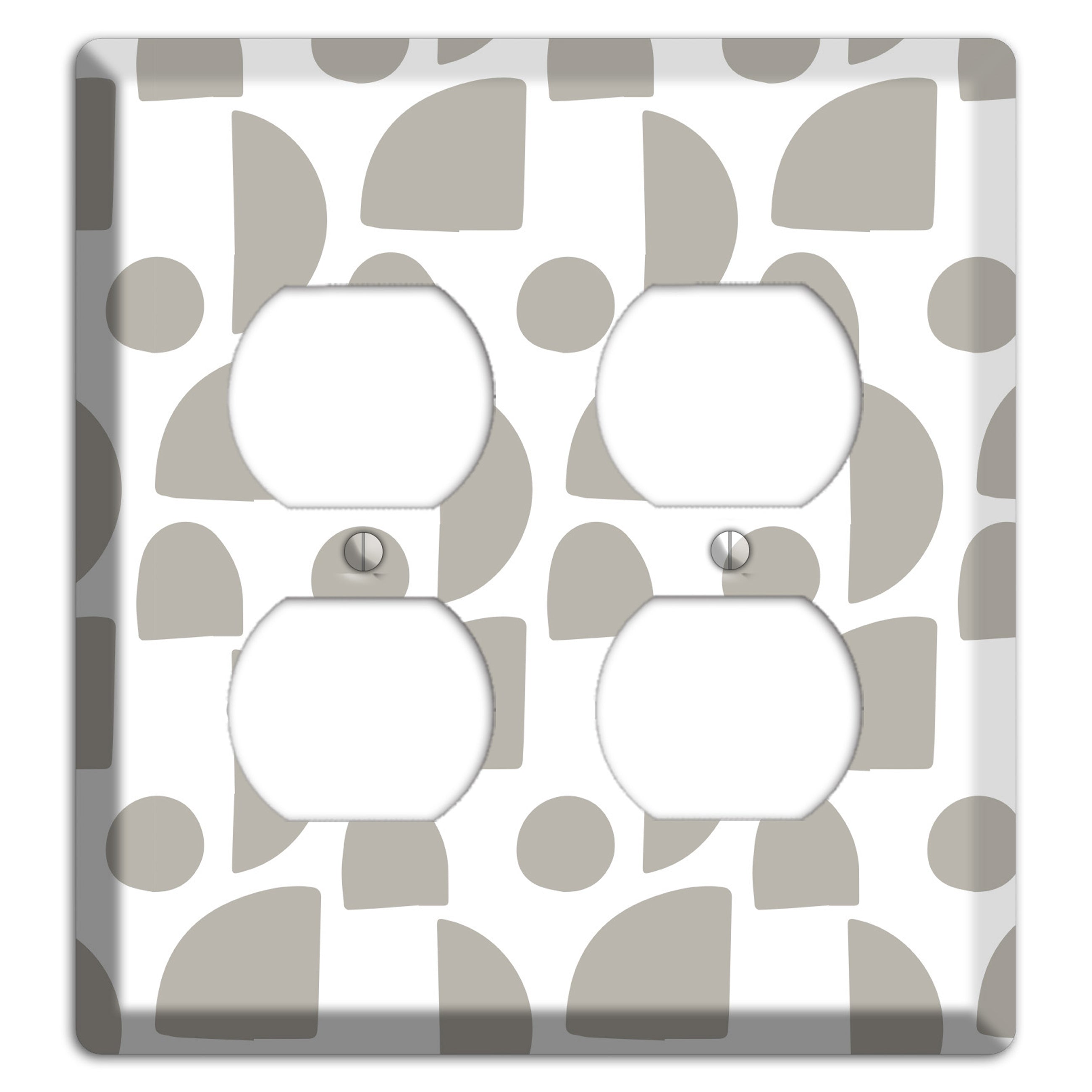 Simple Scandanavian Style L 2 Duplex Wallplate