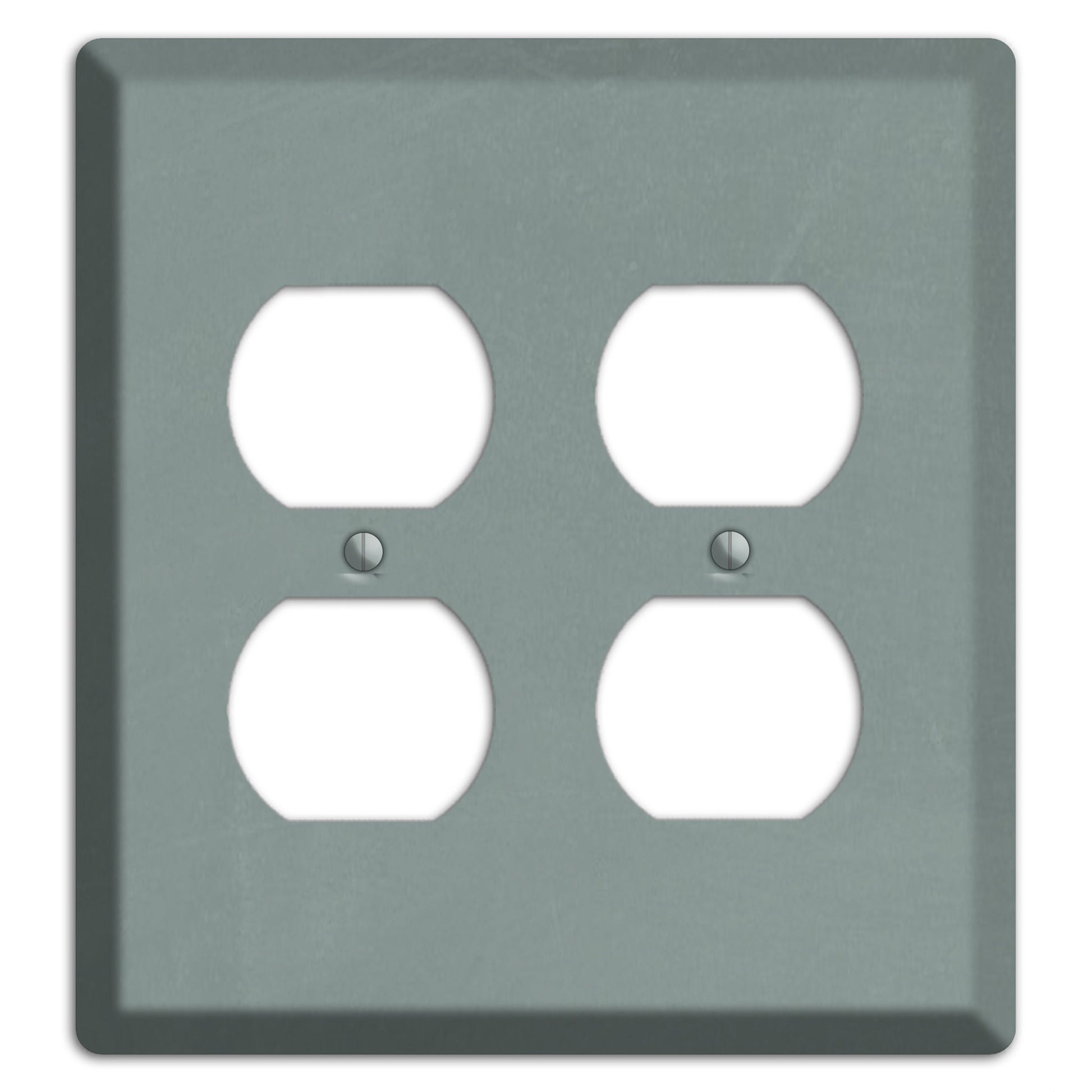 Chalk Faded Gree 2 Duplex Wallplate