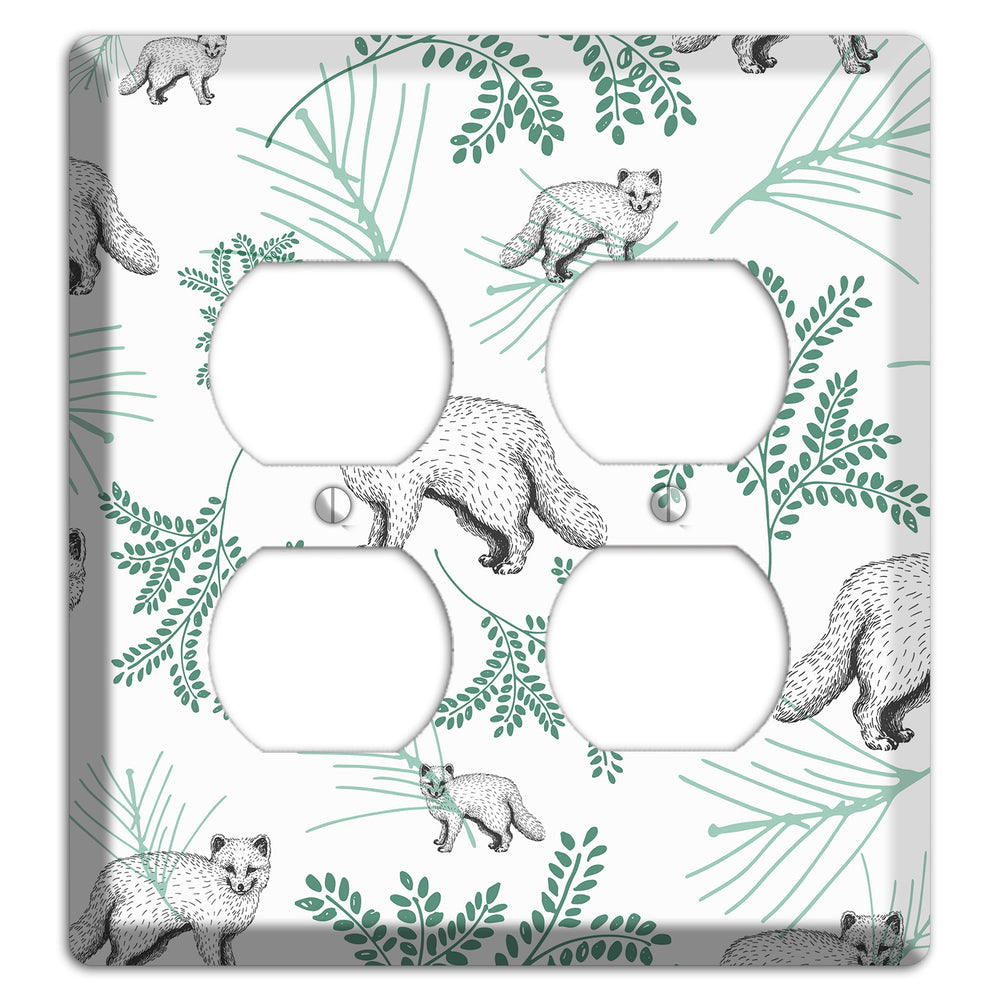 Wildlife Arctic Fox 2 Duplex Wallplate