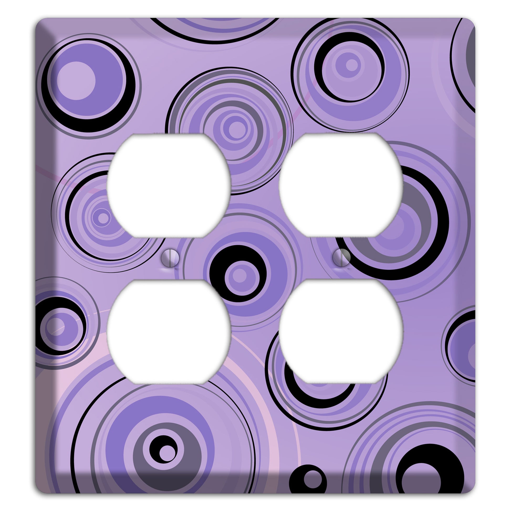 Lavender Circles 2 Duplex Wallplate