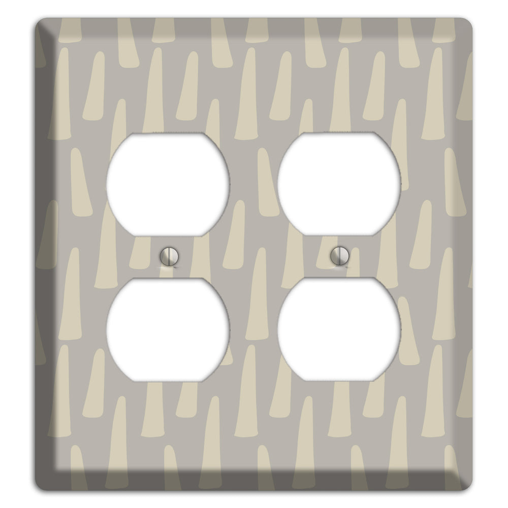 Simple Scandanavian Style HH 2 Duplex Wallplate