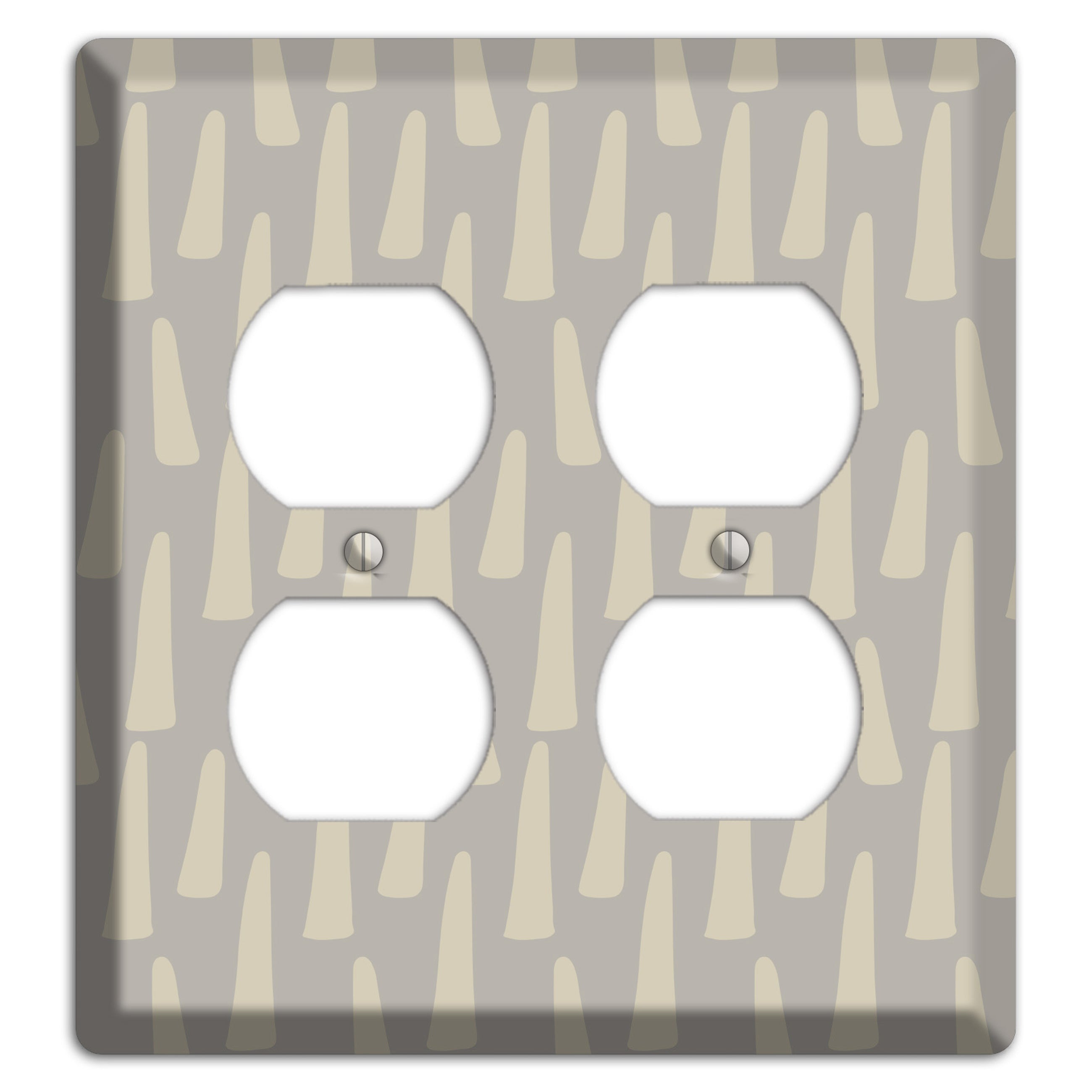 Simple Scandanavian Style HH 2 Duplex Wallplate