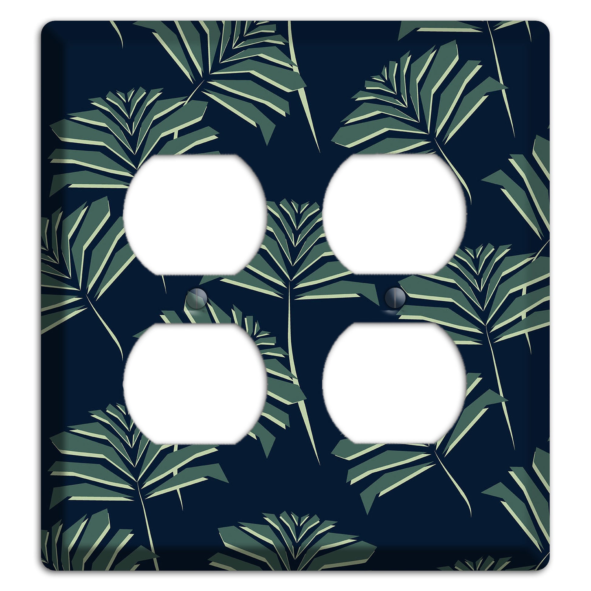 Leaves Style C 2 Duplex Wallplate