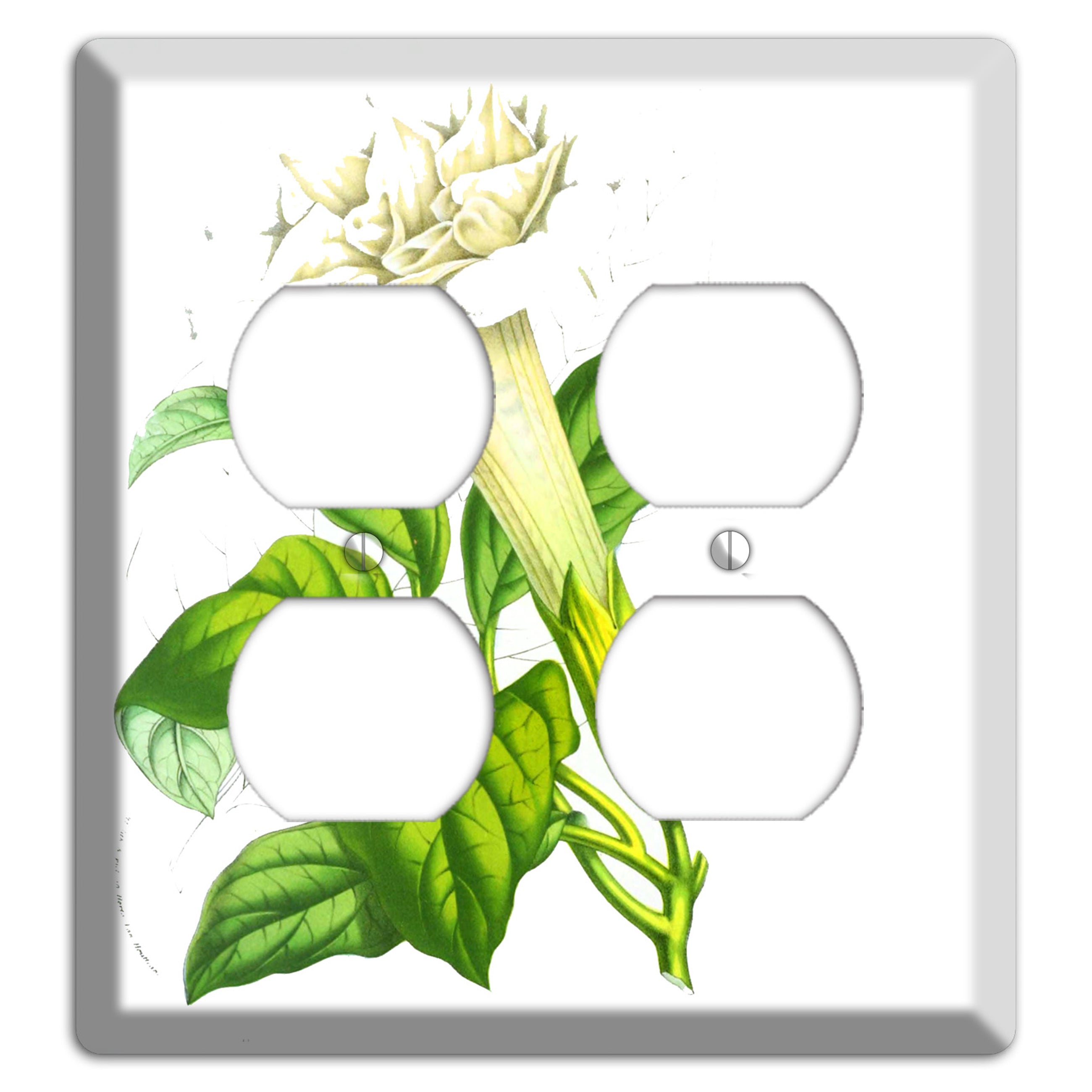Datura Fastuosa 2 Duplex Wallplate